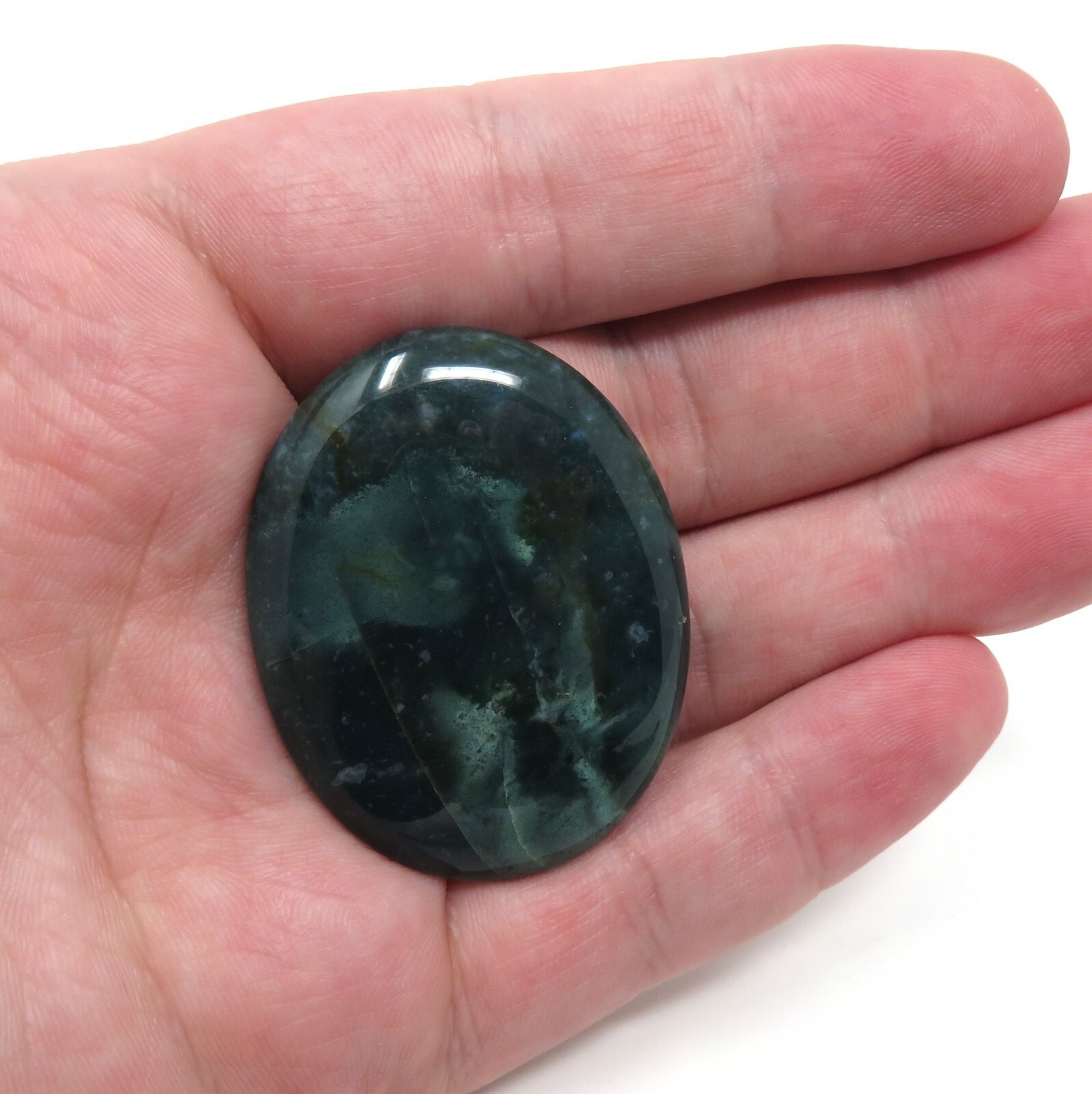 Indian Agate Pocket Stone #841- 45x35x9mm or 1 3/4″ x 1 3/8″ x 3/ 8″ – Stone