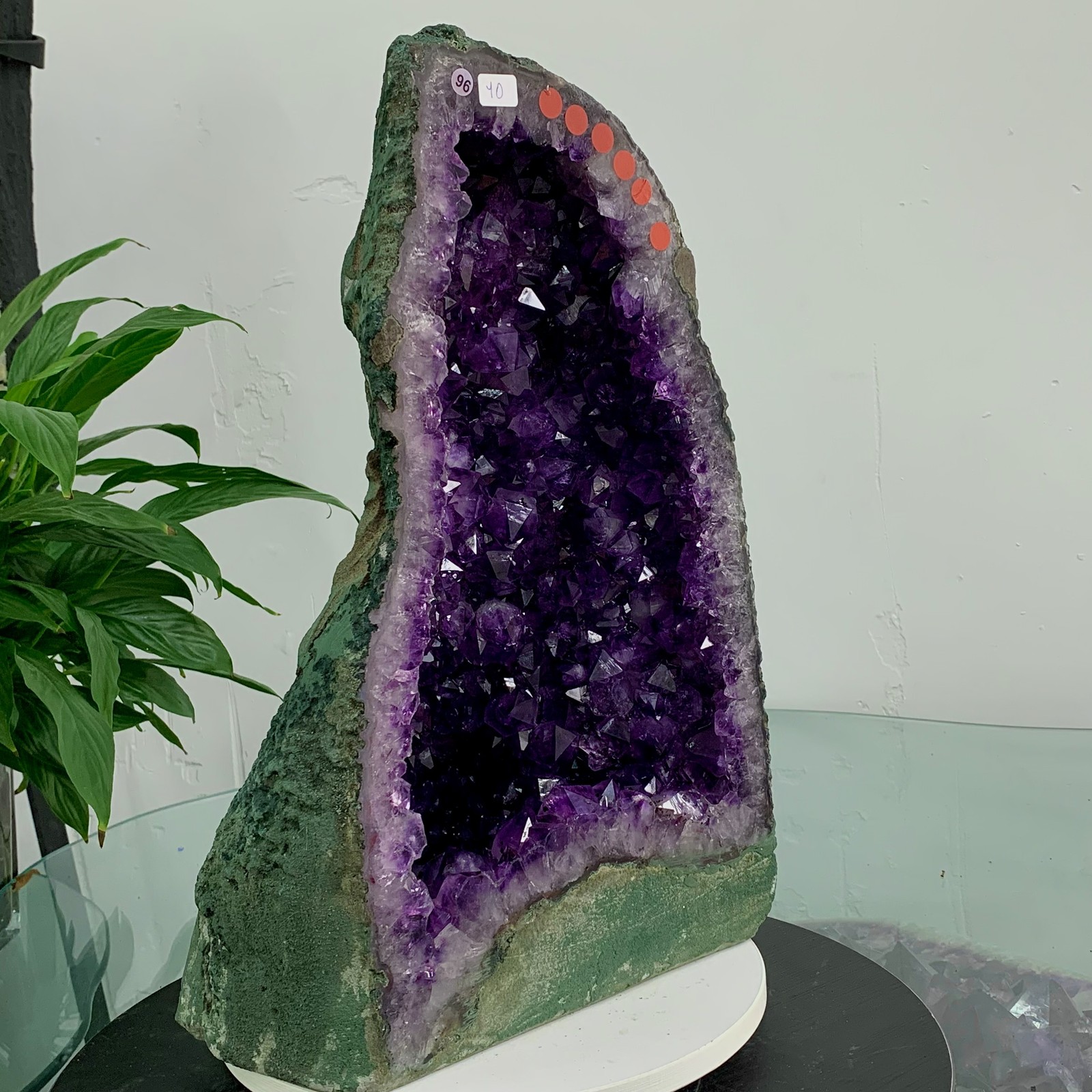 22LB Natural Amethyst geode quartz cluster crystal specimen Healing
