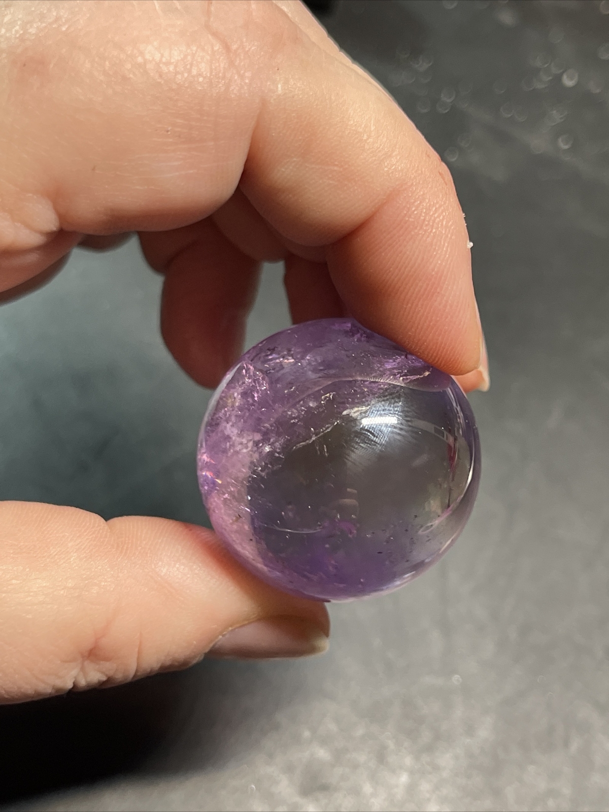 Ametrine Amethyst Citrine Sphere Ball Orb 32.1mm 47g