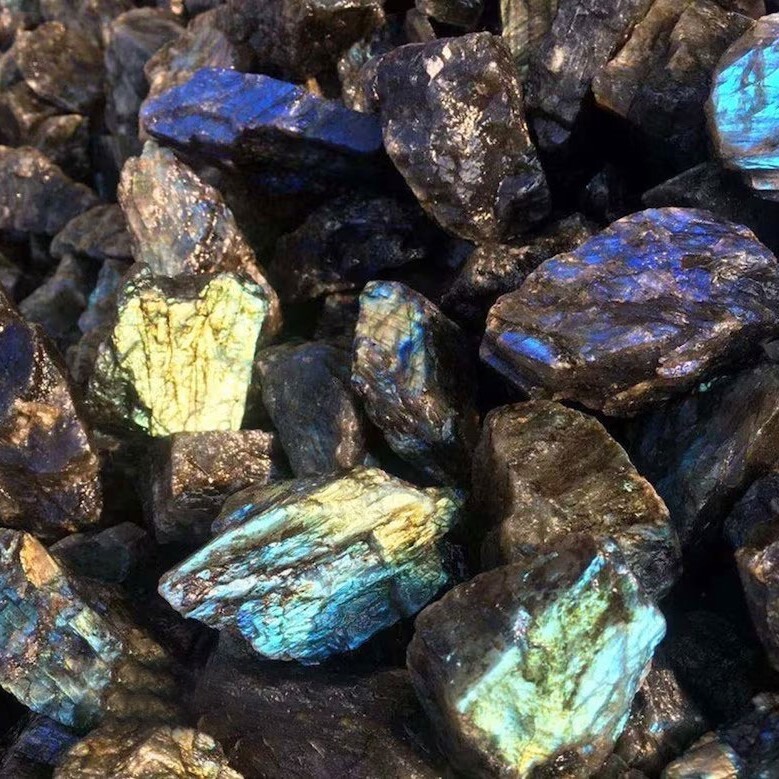 Raw Rough Labradorite Large Chunks Healing Crystal Mineral Rocks Specimens Gifts