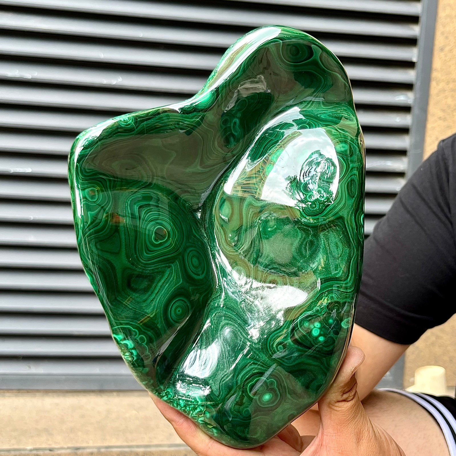 6.4 lb Natural Malachite Stone Polished Gift Display Decor Stone Art