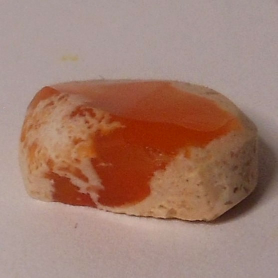 3.50ct Orange Mexican Fire Opal in Natural Host Rock 12x11x (2-5mm thick)