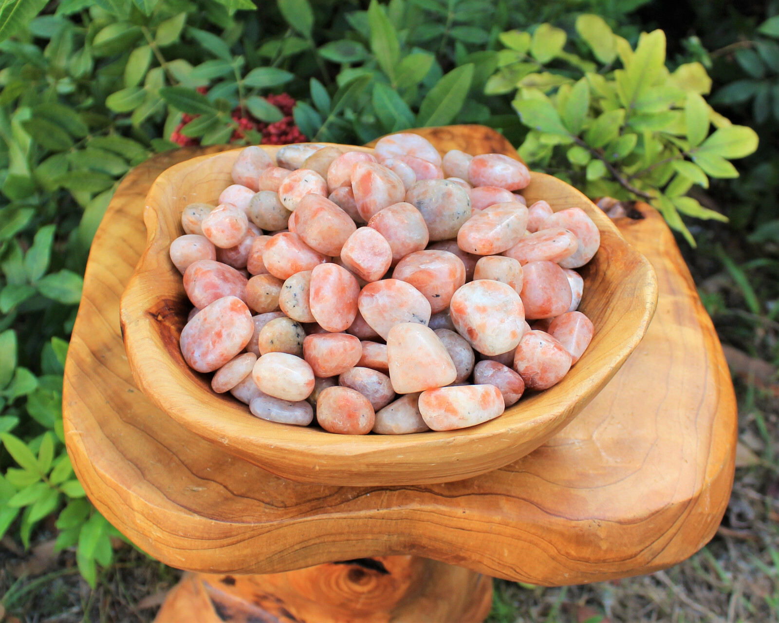 1/2 lb Bulk Lot Sunstone Tumbled Stone Medium (Crystal Healing Tumble) 8 oz