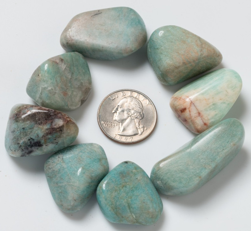 Tumbled Medium Amazonite Gemstone Crystal Jewelry Making Gem Crafting Rock