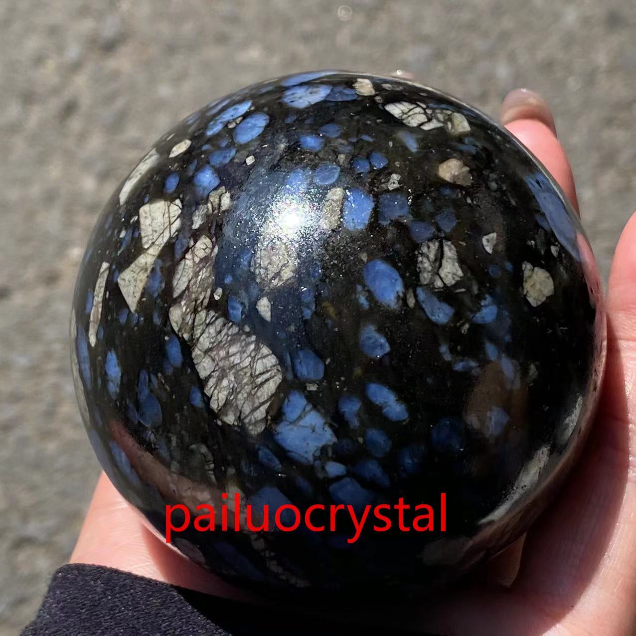 50mm+ Natural Rhyolit Ball Quartz Crystal Sphere Reiki Healing Mineral Gem 1pc