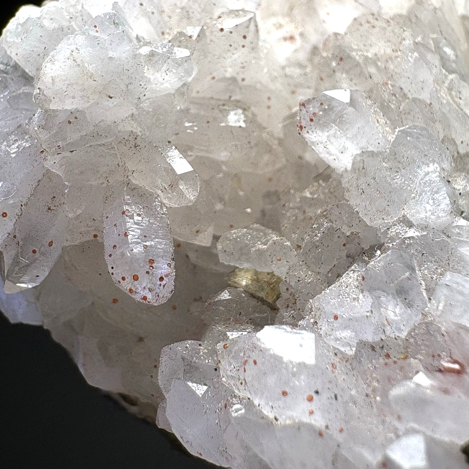Natural Hematite Included Quartz w/ Pyrite Cluster Crystal Raw Mineral Specimen