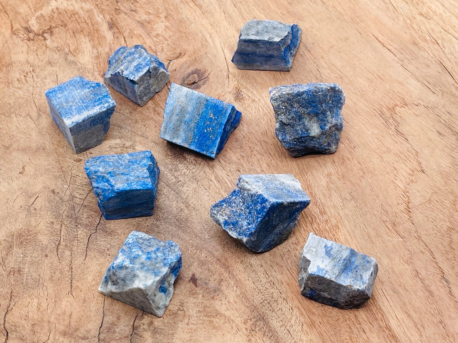 3PCS Rough Lapis Lazuli Raw Natural Stone Crystal Energy Healing Rocks Gift