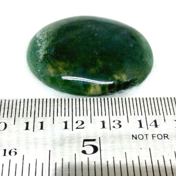 Natural Moss Agate Palm Stone Green Rock Crystal Healing Reiki Polish Worry Ston