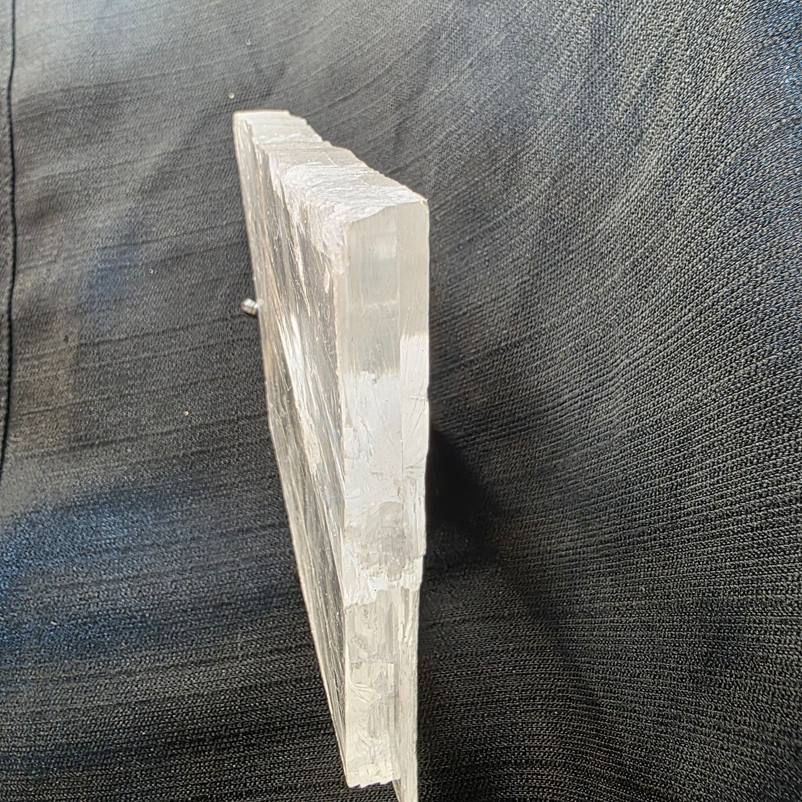 Selenite Crystal Slab Slice | Extra Large 480g | Natural Raw Clear | USA