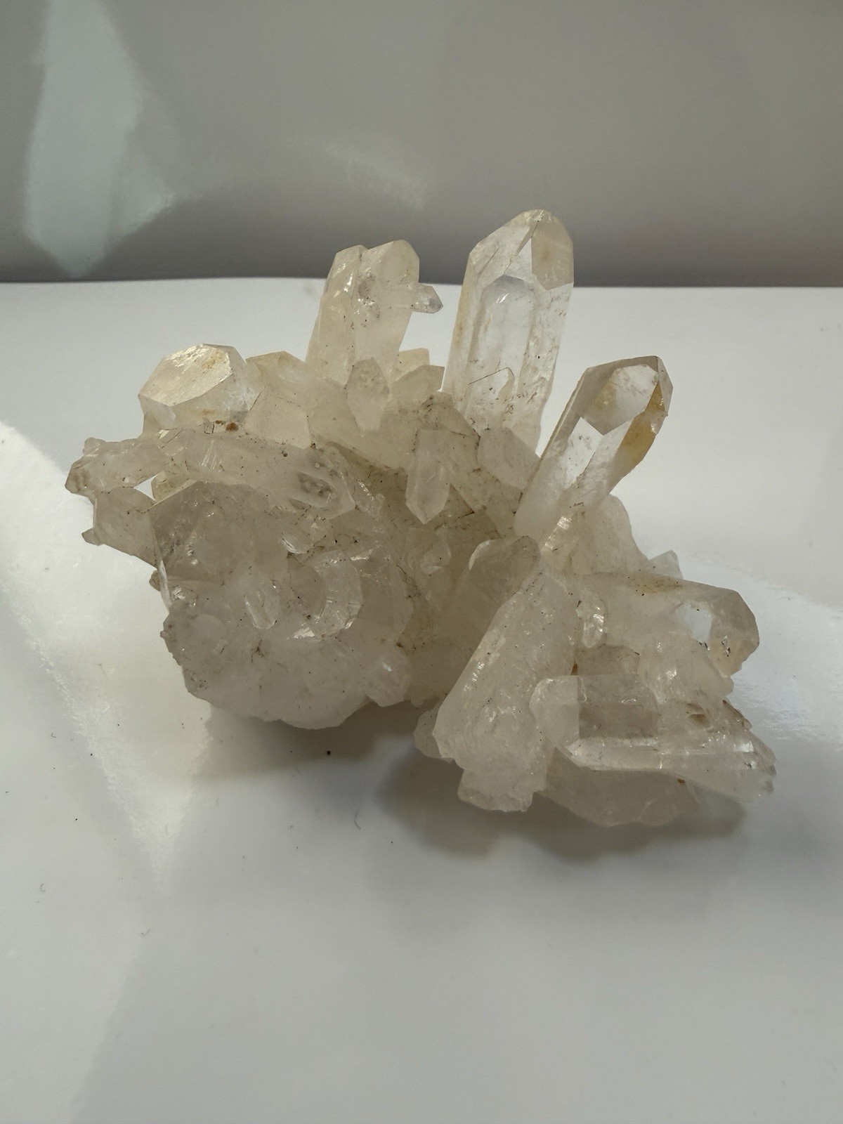 Clear Quartz Crystal Cluster Natural Mineral Specimen Raw Gemstone Point 182g