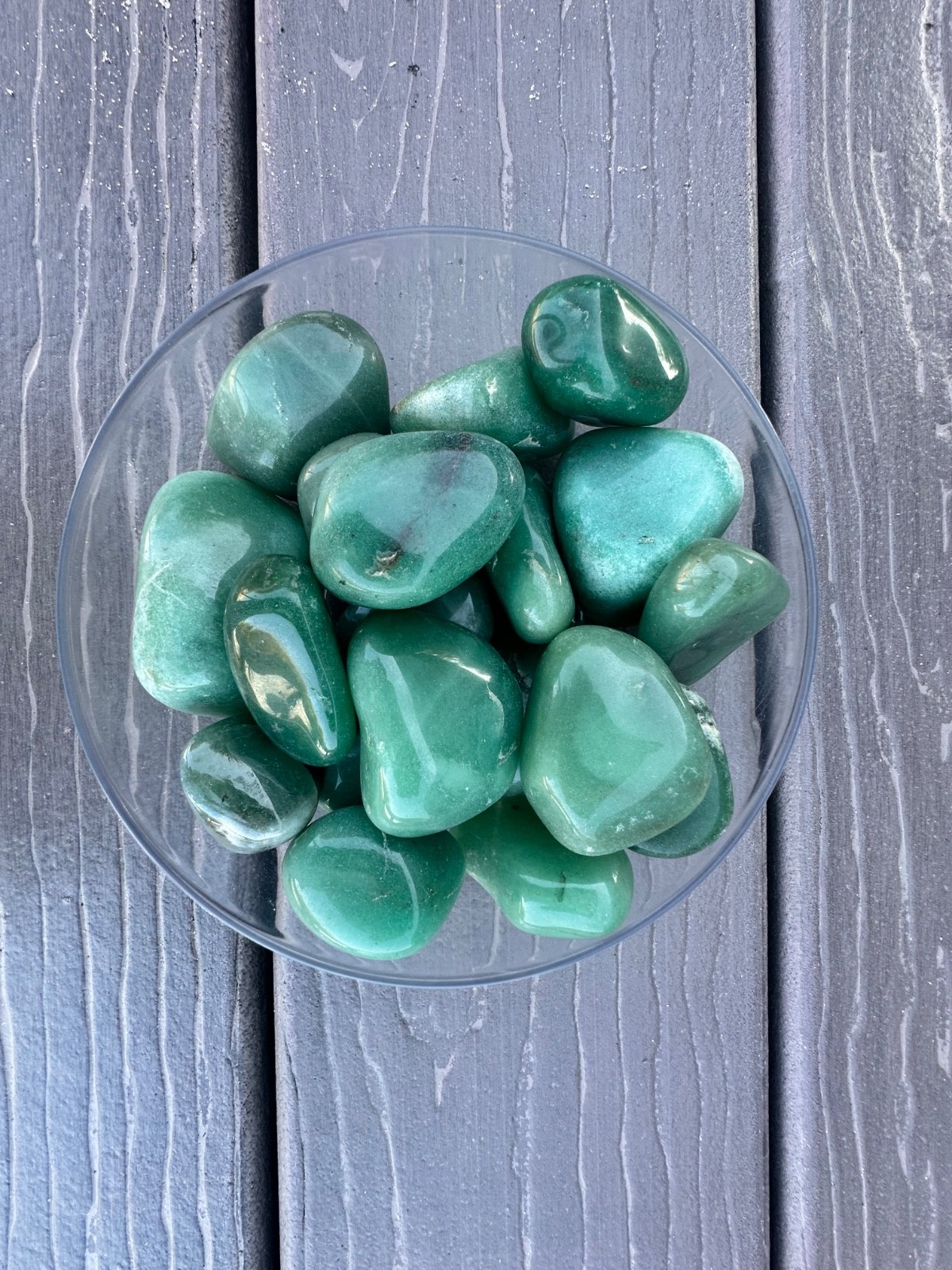 1/2 lb Green Aventurine Tumbled Stones – Bulk Polished Green Crystals Lot (8 oz)