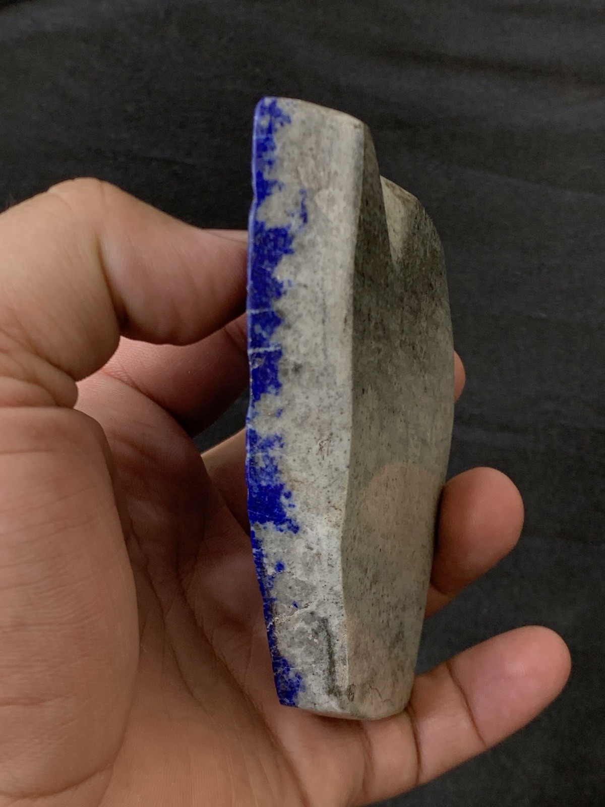 Natural Lapis Lazuli Slab 232g Polished Crystal Slice Mineral 4.5inches