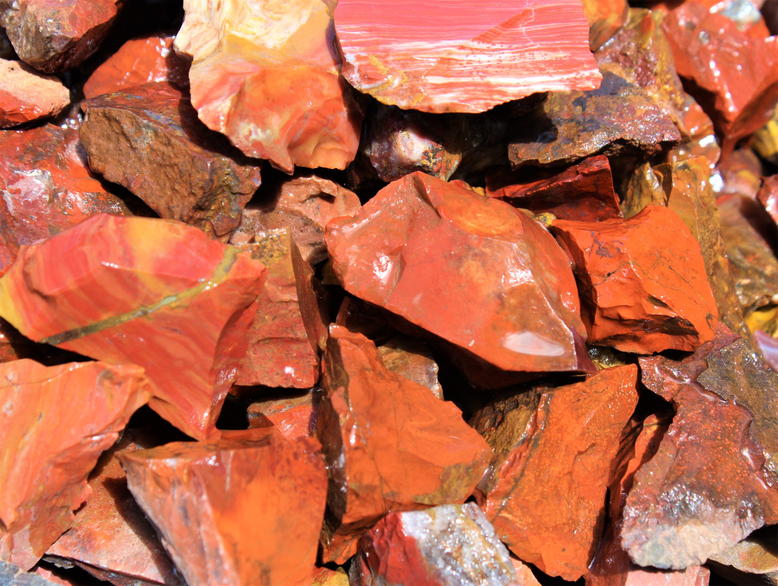 1/4 lb Bulk Lot Natural Rough Red Jasper (Raw Crystal Rock Mineral Brazil 4 oz)