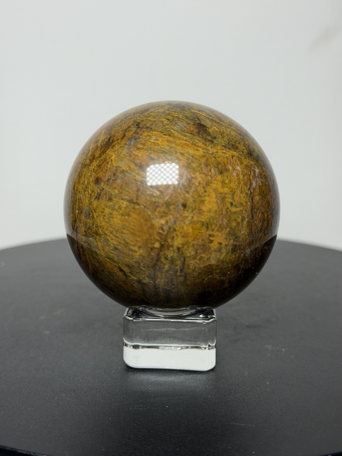 Pietersite Sphere w/holder – 57mm – see pics & video