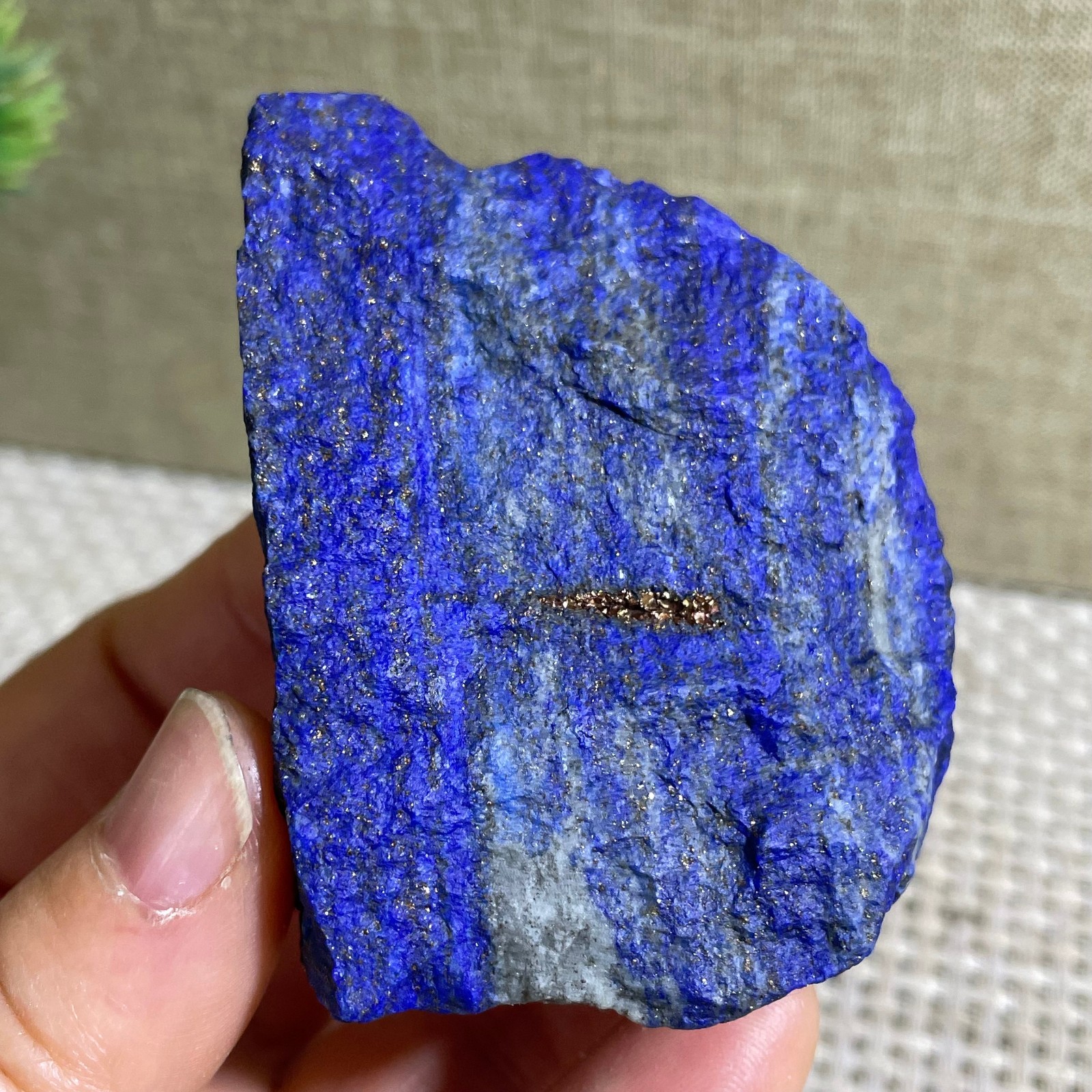 112g Lapis Lazuli Freeform Rough Tumble Healing Crystal Specimen Stone