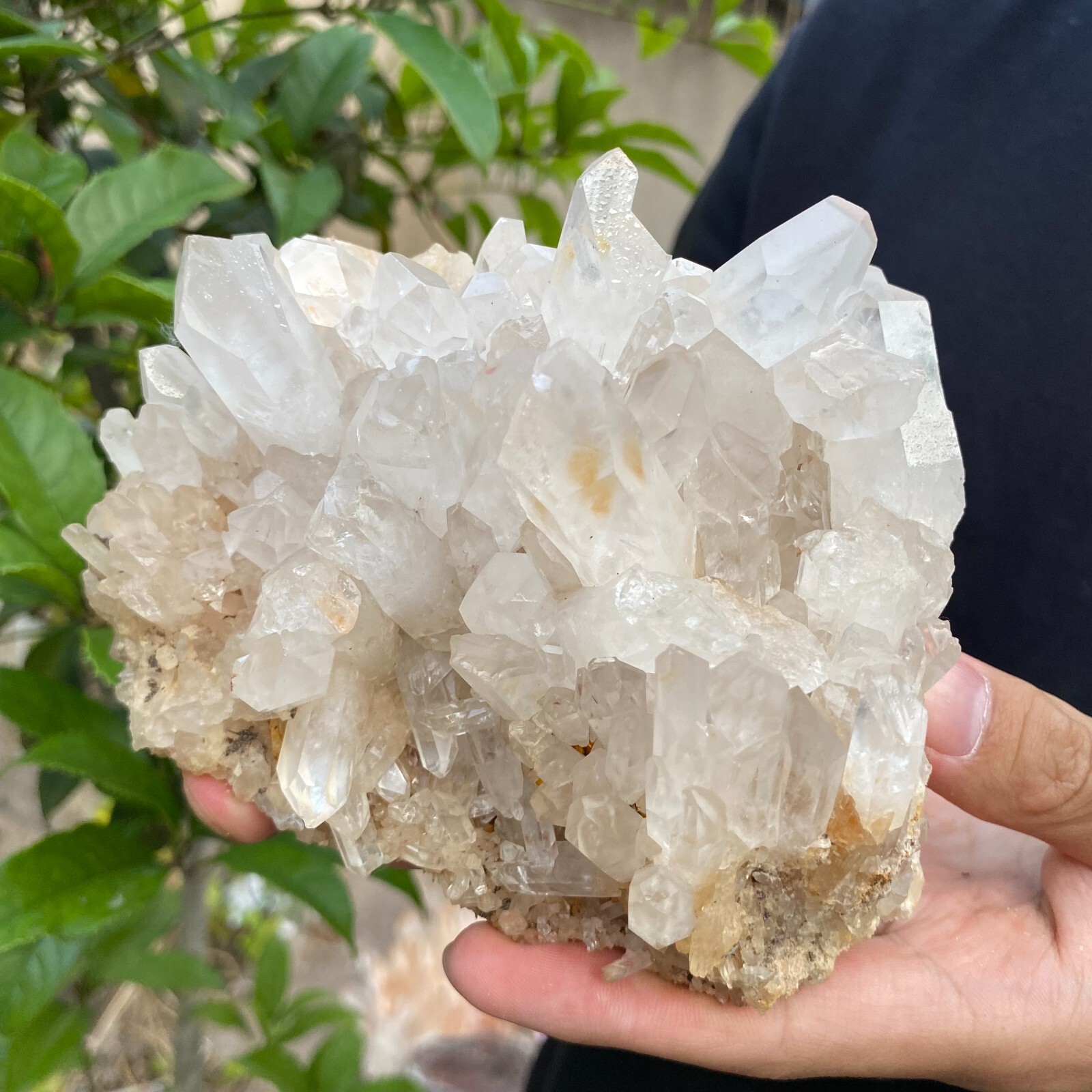 2.6lb Natural Clear White quart Crystal Cluster Raw Healing Specimen