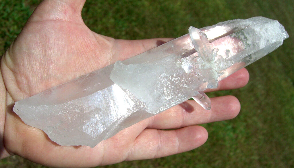 LEMURIAN Laser Quartz Crystal Point a Natural Frosted Beauty and Rare Formation