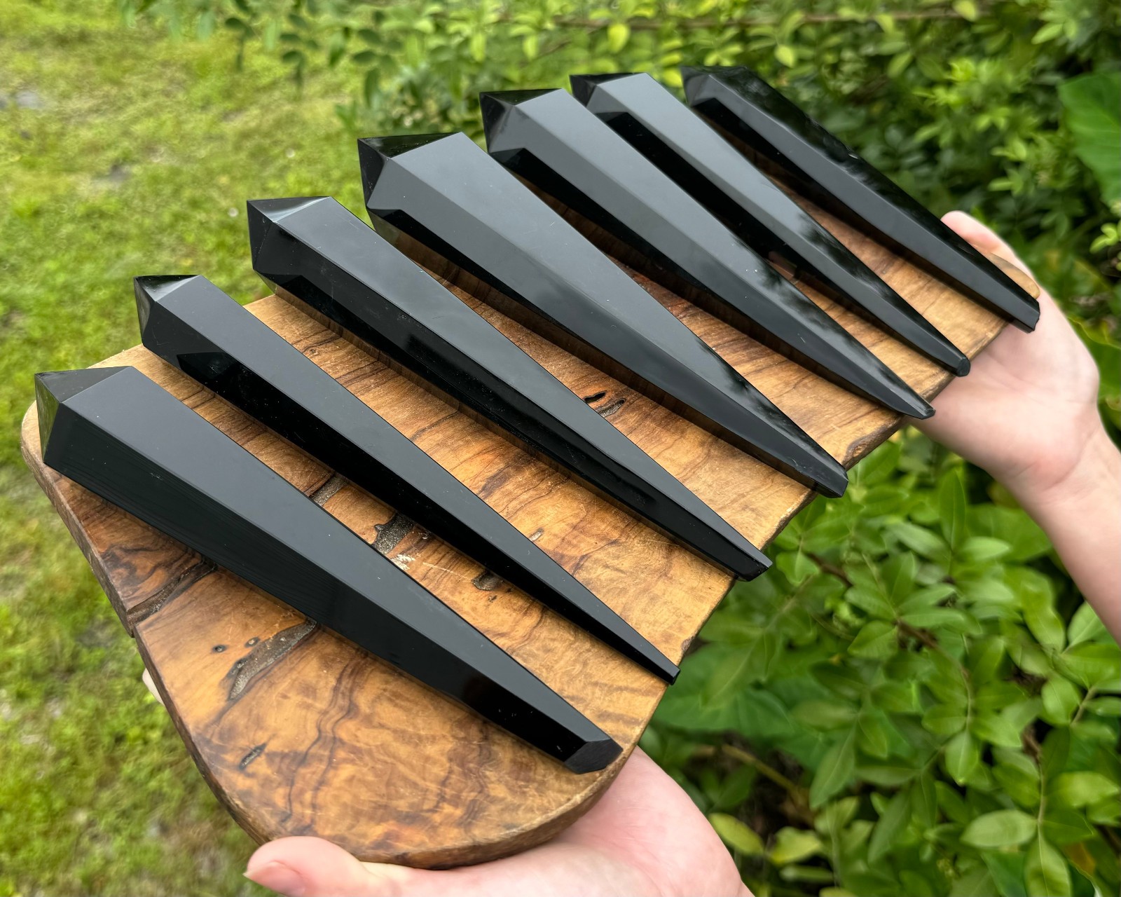 Black Obsidian Wands, Natural Obsidian Crystal Wand ‘A’ Grade – Choose Size