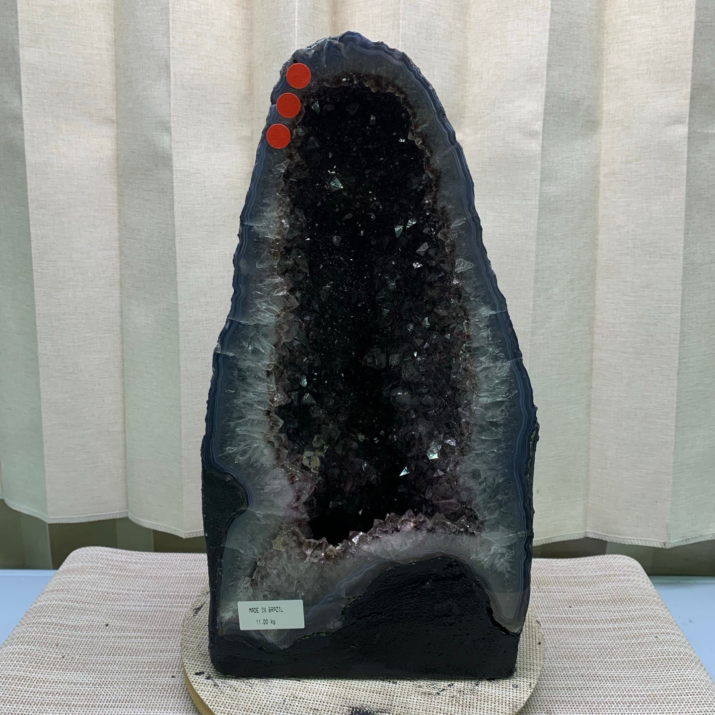 24LB Natural premium titanium crystal Quartz Crystal Cluster Cathedral healing