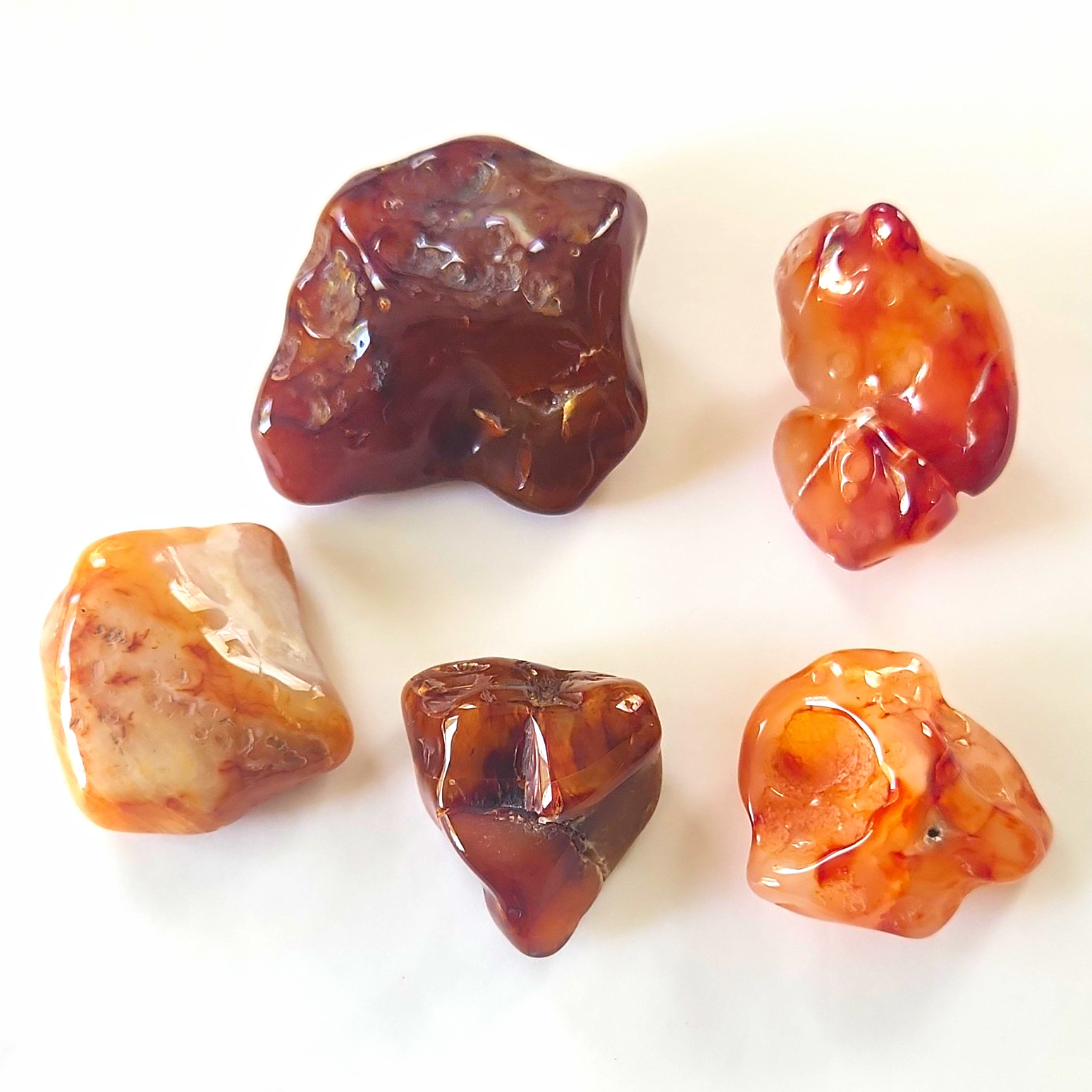 Carnelian Agate Oregon Tumbled One Pound