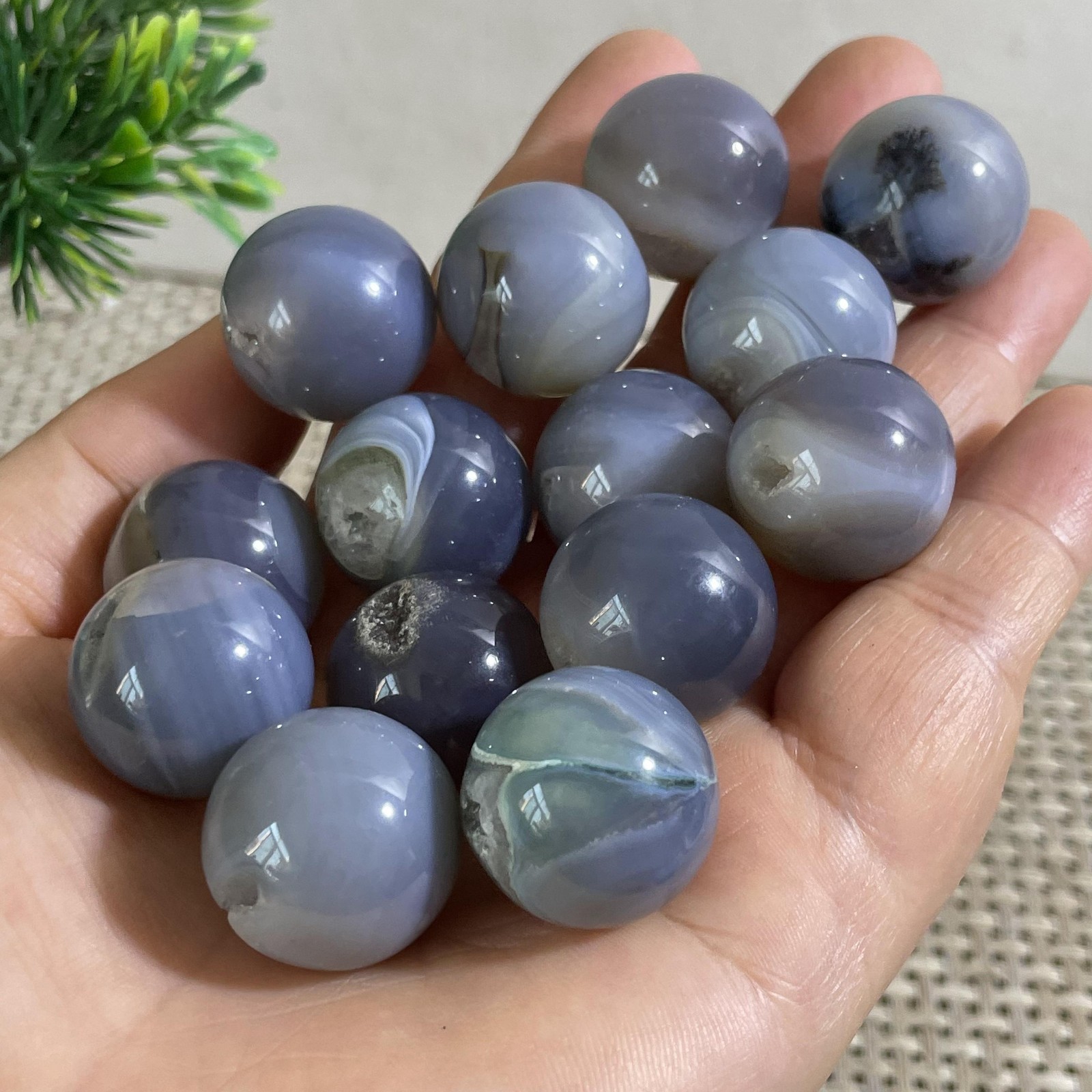 10pcs 43g quartz balls, crystal spiritual energy restoration