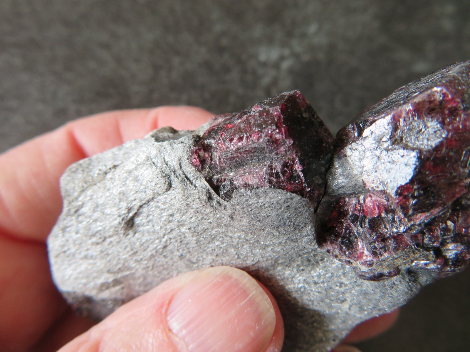 RARE ALMANDINE GARNET, STAUROLITE & SCHIST (136.1 grams / 95 mm) NATURAL (8)