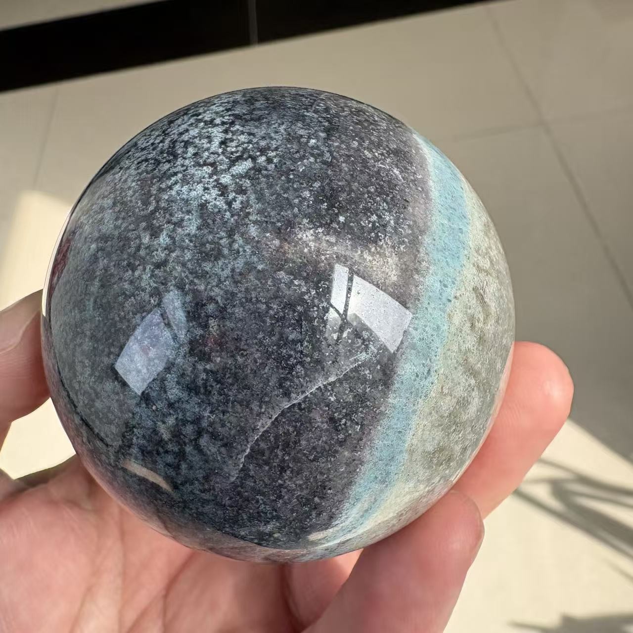 Natural Trolleite Sphere 0.9 lb 2.6″ Crystal Ball Healing