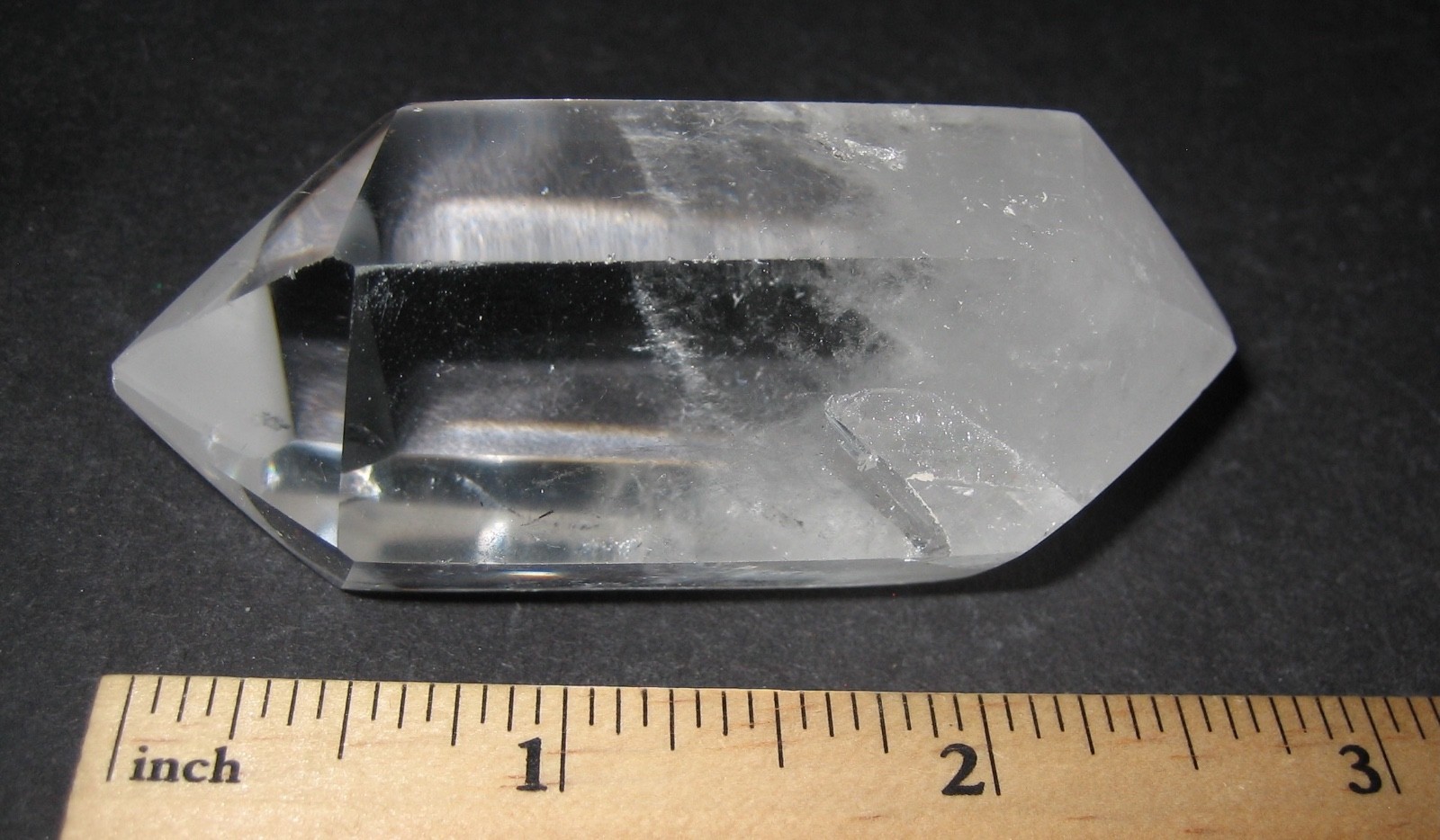 3″x1.35″ POLISHED DOUBLE TERMINATED NATURAL MANIFESTATION QUARTZ CRYSTAL 97g *2