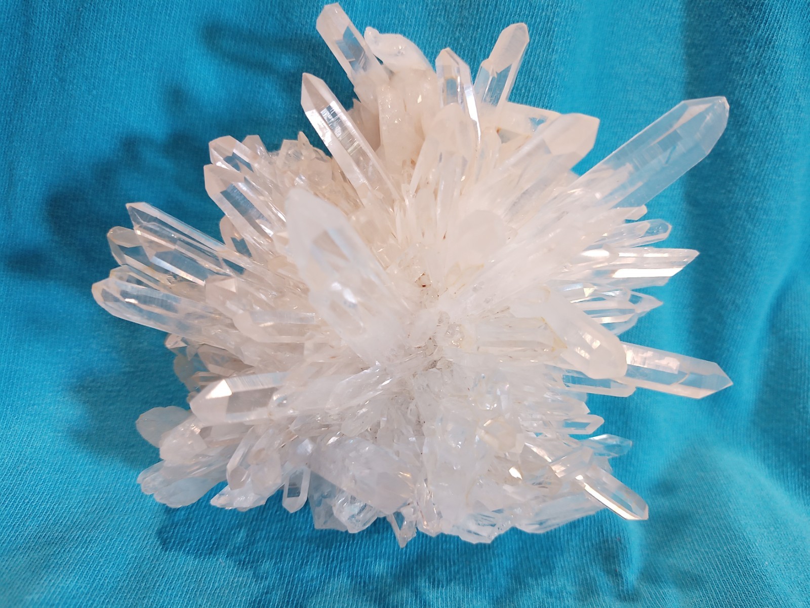 Clear Quartz Crystal Cluster, Blooming Flower Formation, Beautiful Clear Points