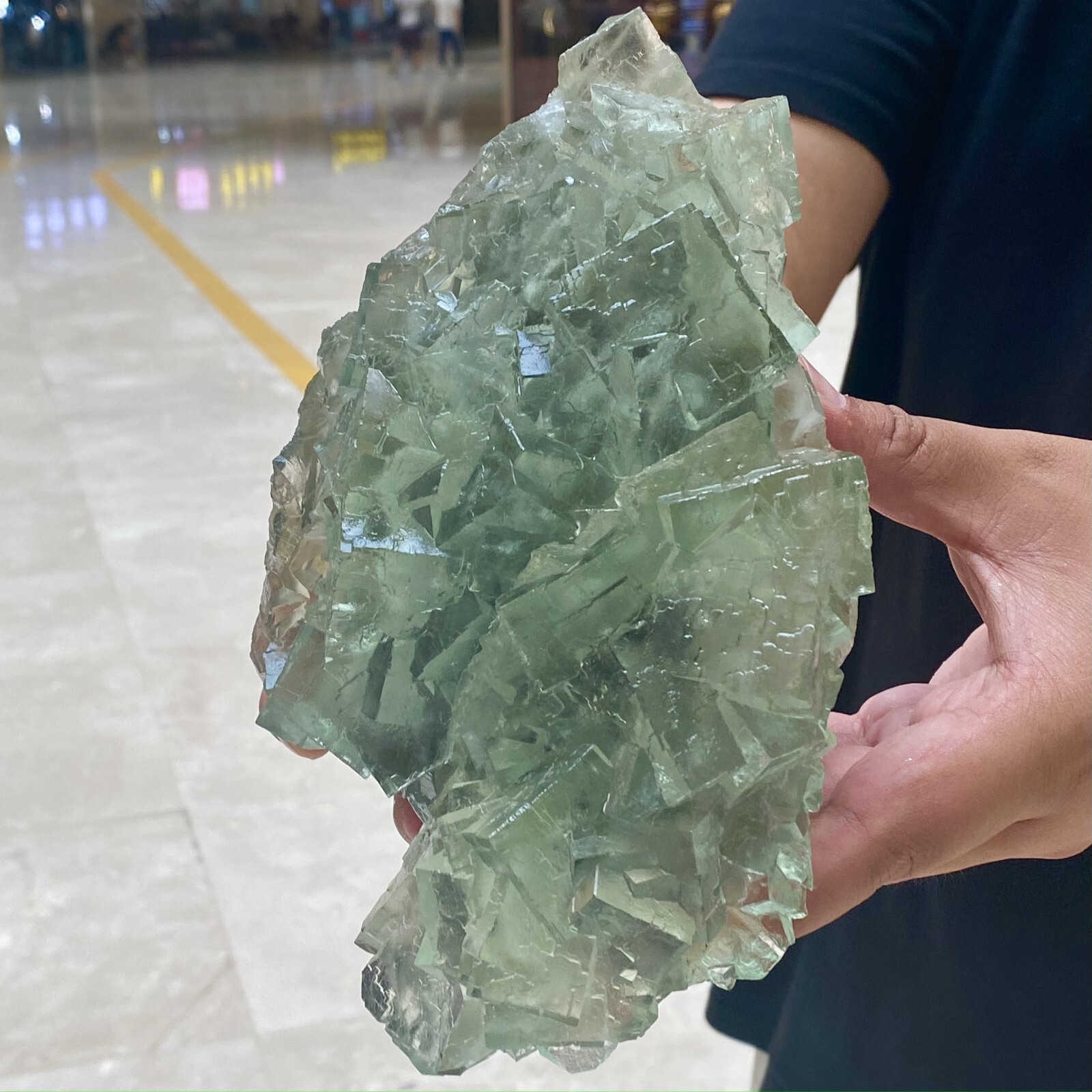 6.87LB Natural green fluorite crystal mineral specimen-Xianghualing fluorite 、