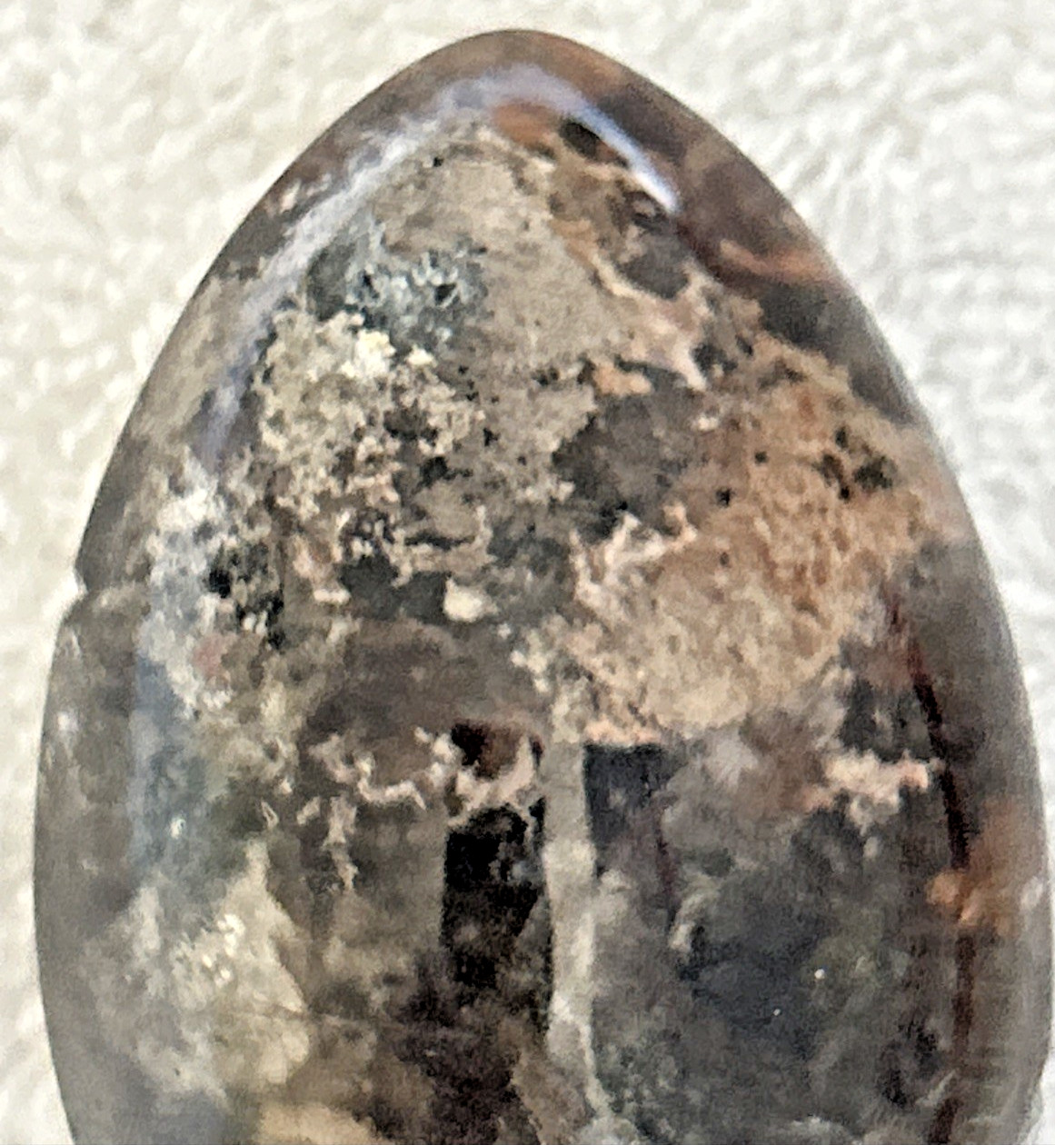 Natural Garden Quartz Crystal Gem Egg, Colorful Inclusions & Rainbow Flash 2.5″