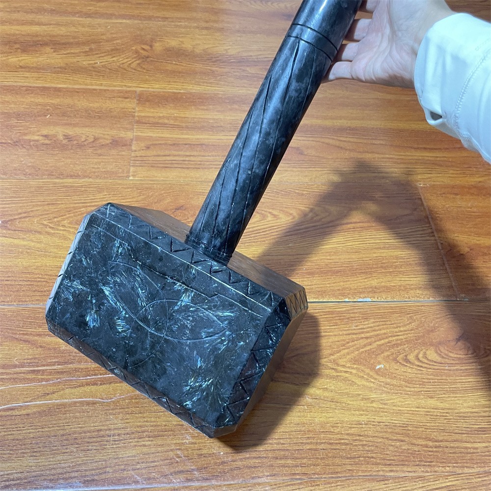 28.4LB 16.3″ Natural Garnet Large Hammer Crystal Heal Carving Quartz Decor