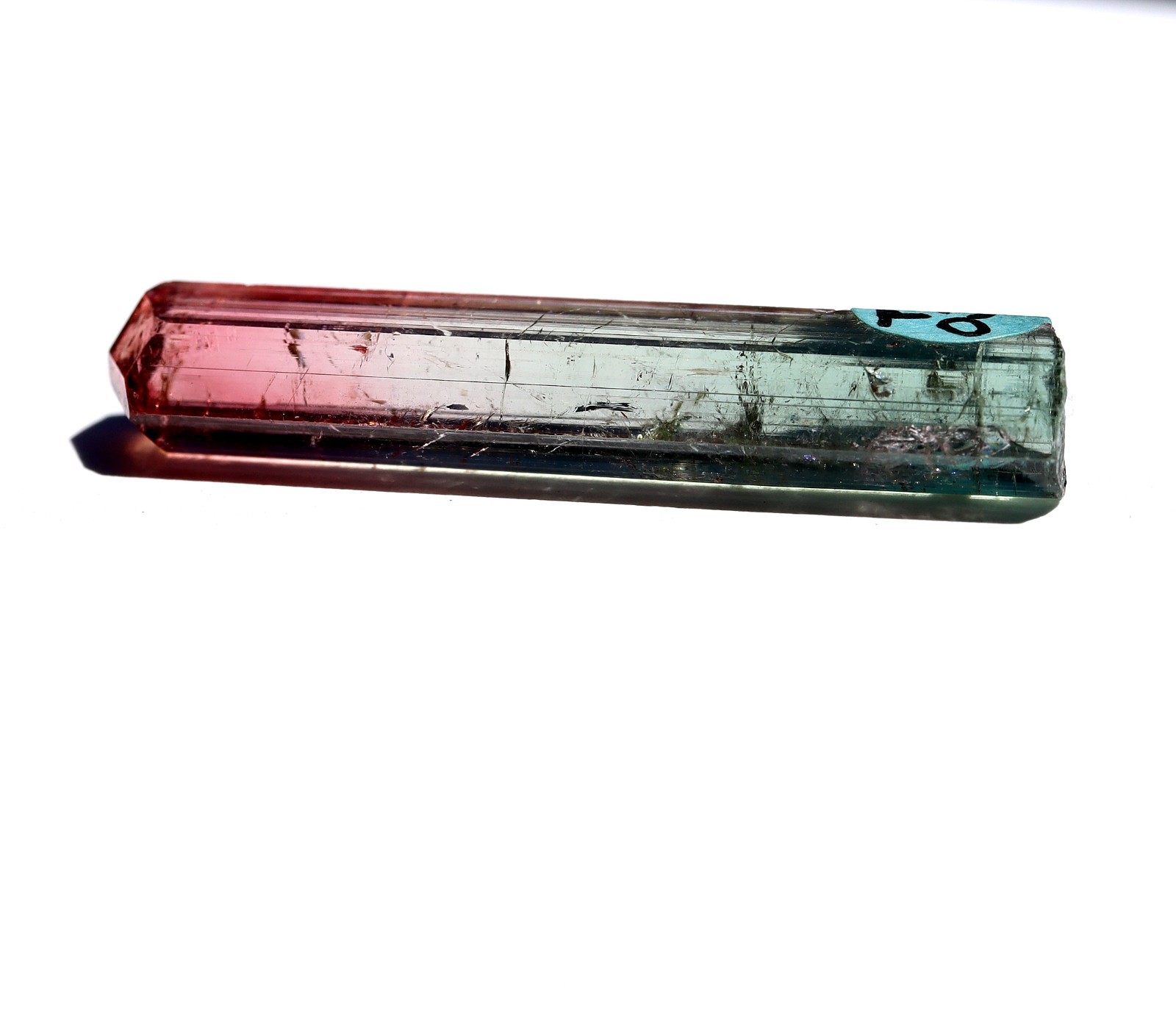 Gem Tourmaline DT. Cruzeiro Mine, Brazil. Dr. Stephen Smale collection 1985