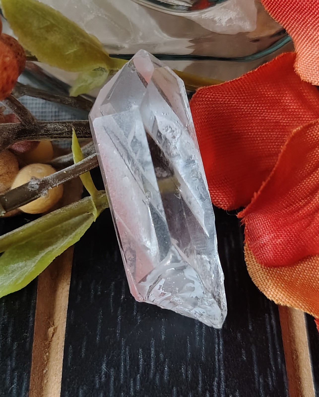 A+++ Crystal Clear Lemurian Starbrary Starseed Record Keeper w/Window (36mm)