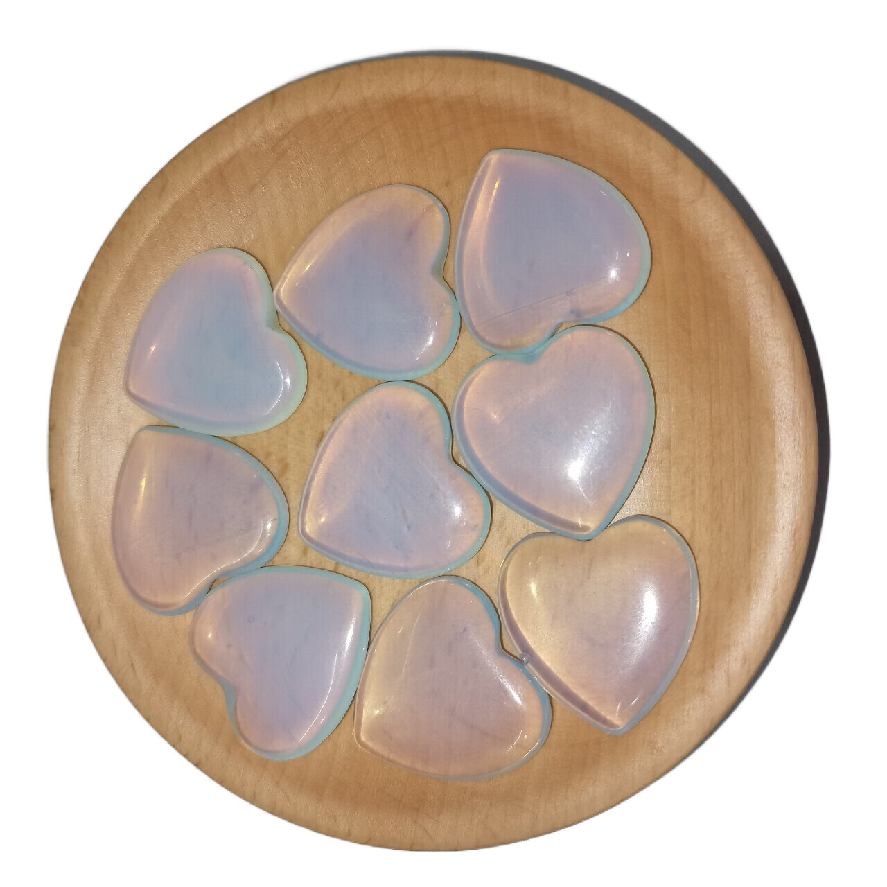 20pcs 25mm Opal Stone Healing Gemstone Heart Chakra Balance No Hole