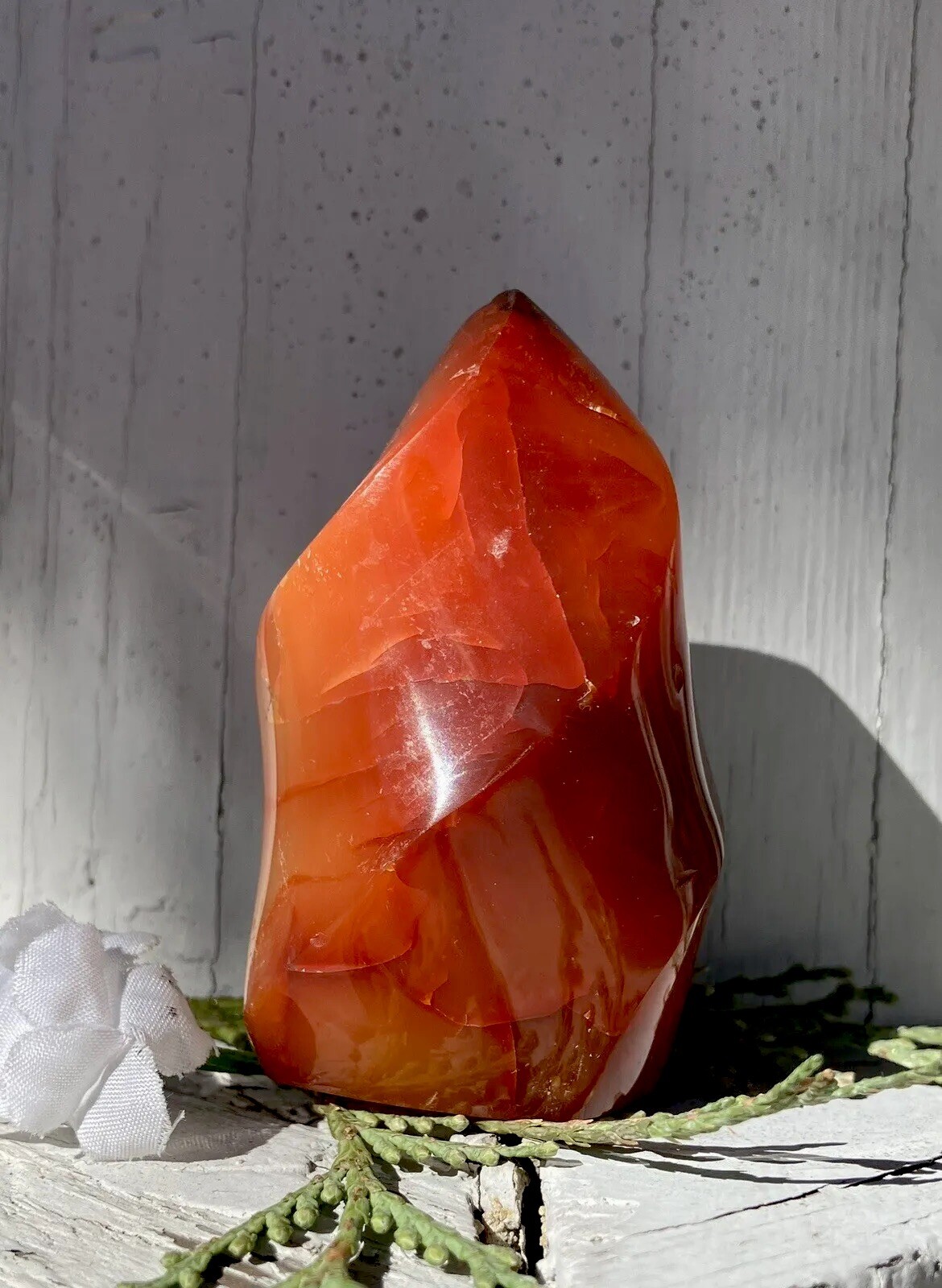138.4g GORGEOUS FIERY RED AGATE CRYSTAL POLISHED HEALING FLAME – Germany