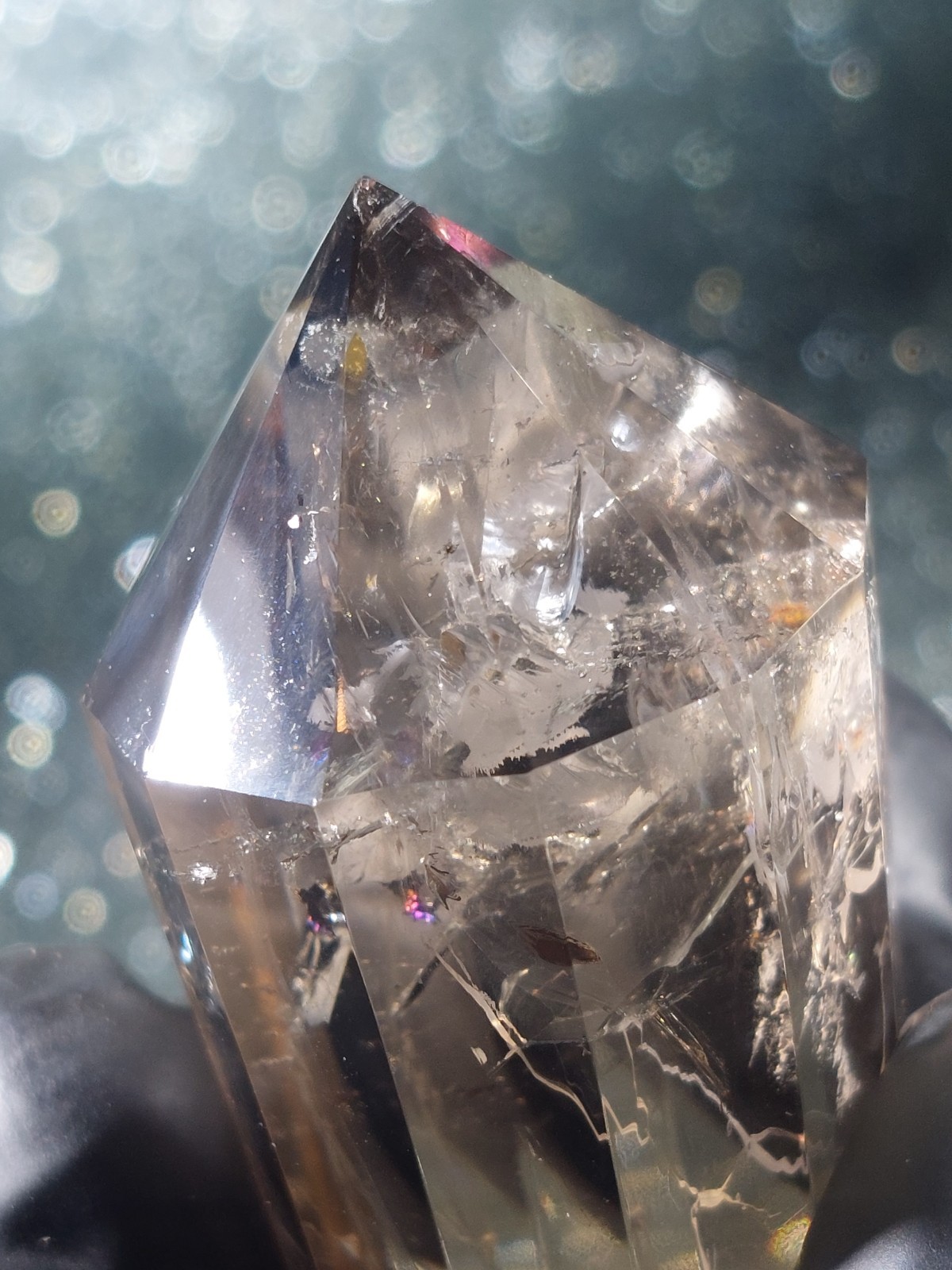 Smokey Quartz 12-Sided Vogel Wand 62g 7.5cm – Gorgeous Rainbows High Quality