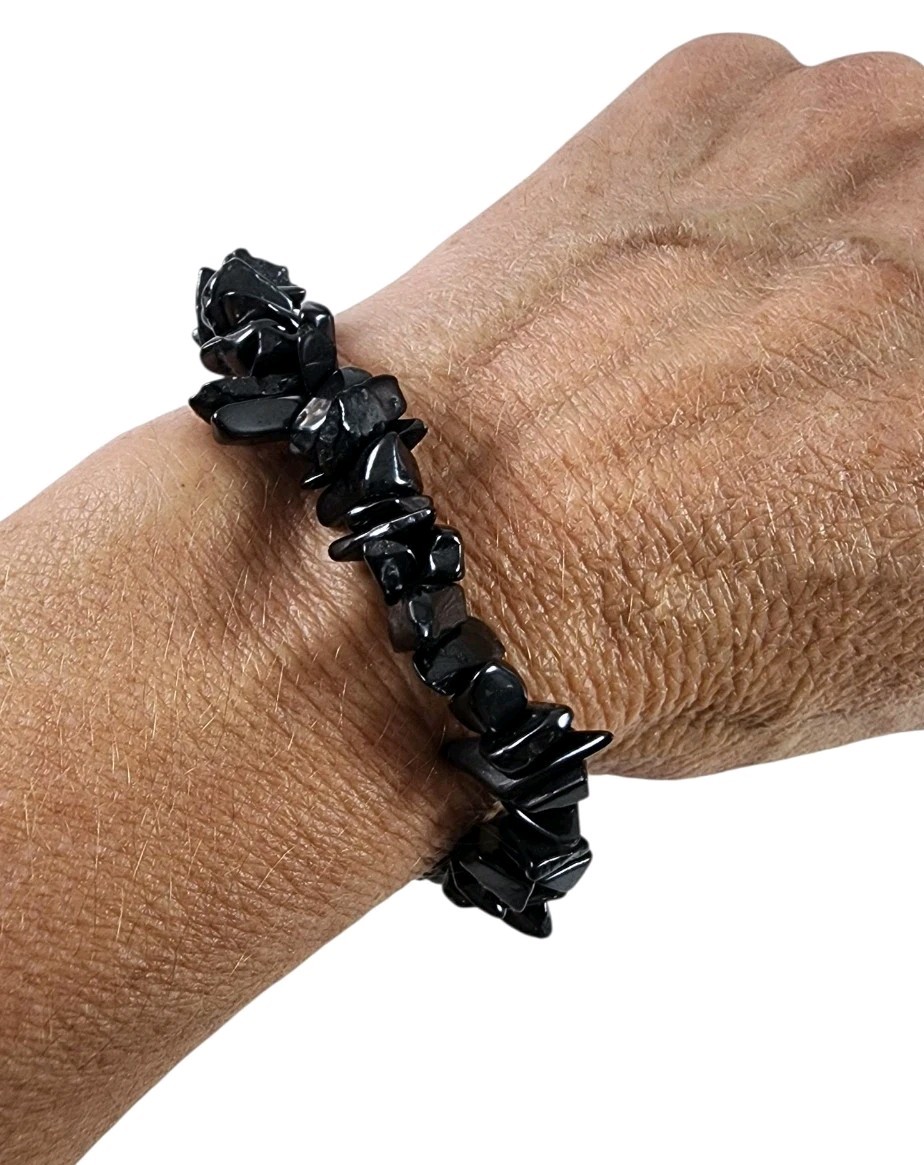 Shungite Polished Chip Bracelet 16.9 grams