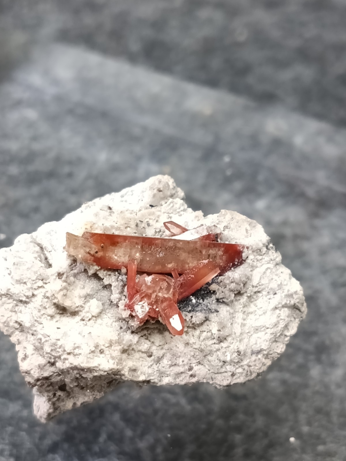 Natural Mexican Red Topaz Crystal Terminated Raw Gemstone Rare Specimen X28