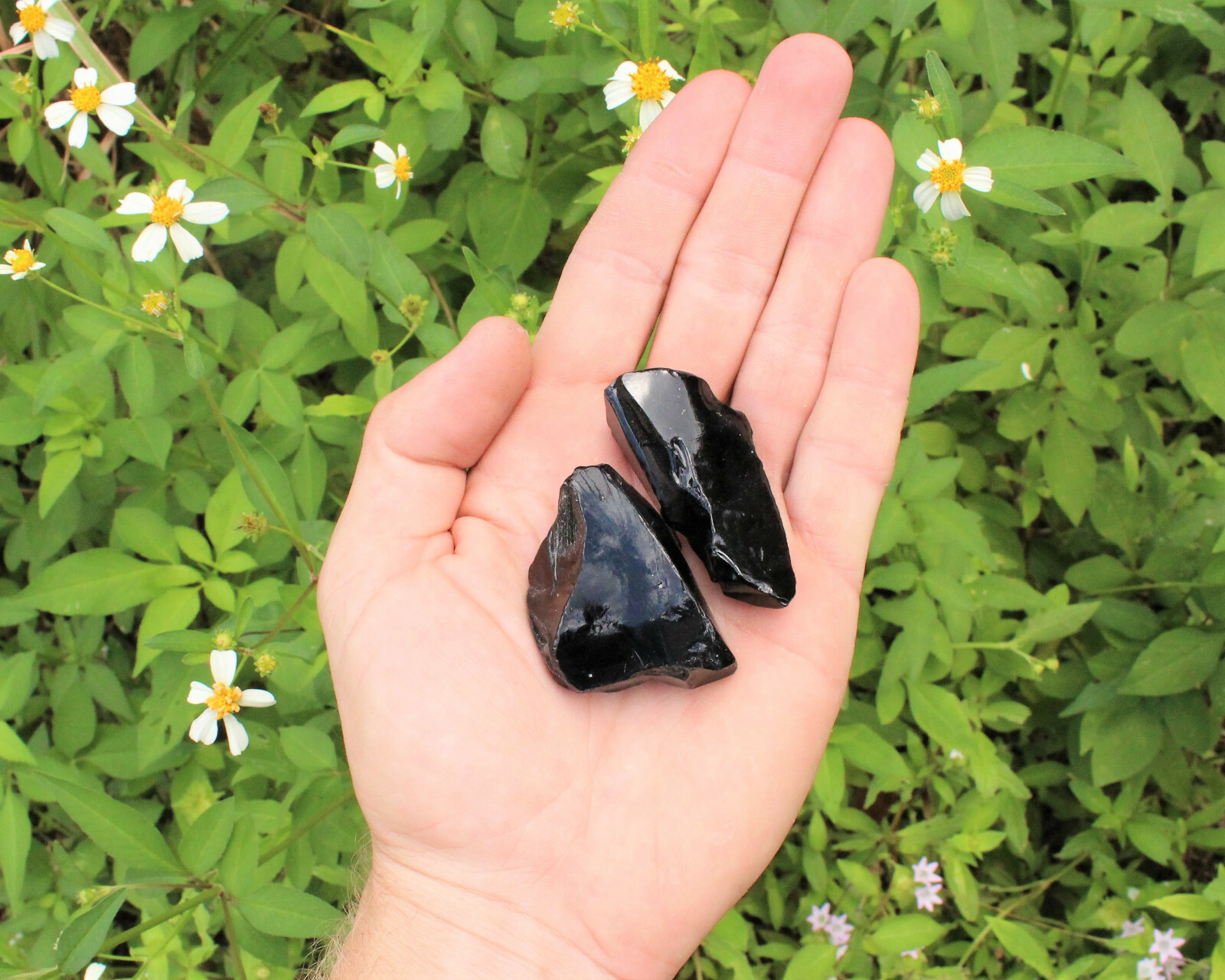 Raw Natural Black Obsidian Crystals: Choose How Many Pieces – Rough Obsidian