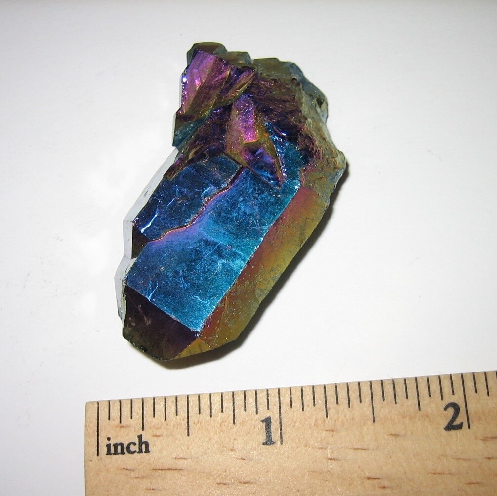 1.9″ BEAUTIFUL TITANIUM QUARTZ (TREATED IN THE USA) CRYSTAL POINT 27.3grams *A1