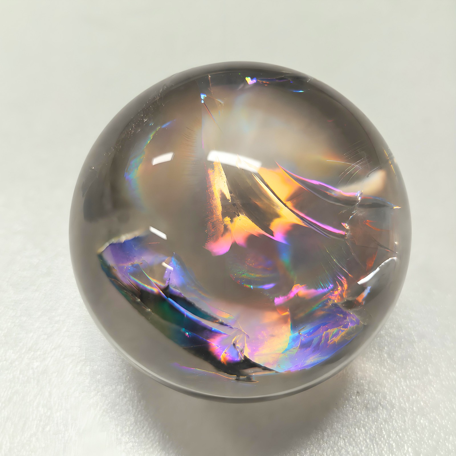 Natural Transparent Clear Quartz Sphere Crystal Ball Reiki Healing & Meditation