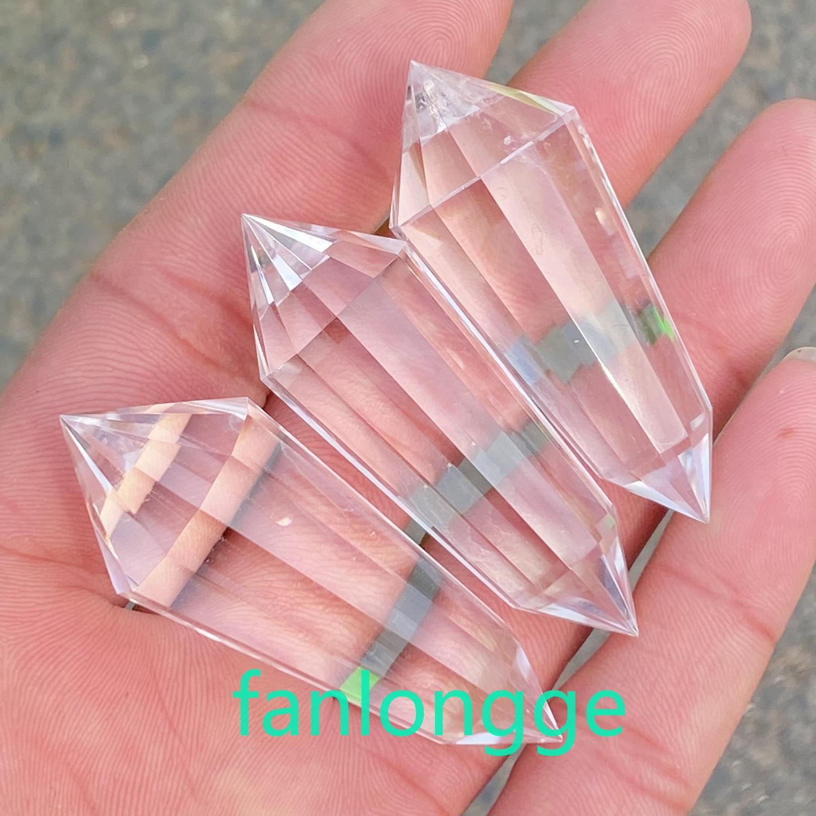 2″ Wholesale Top Quality 12 Sided Clear Vogel Quartz Crystal Wand Poin Reiki 1pc