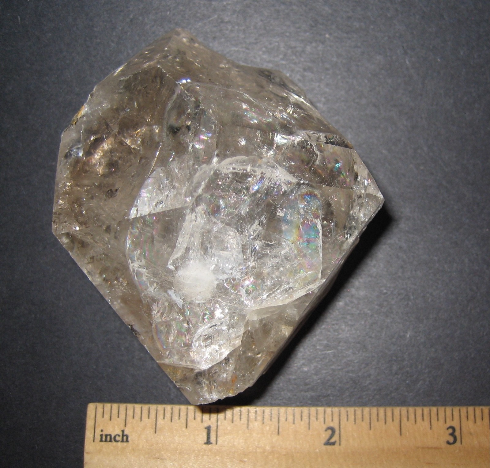 3″ LARGE NATURAL ROUGH HERKIMER DIAMOND QUARTZ CRYSTAL NEW YORK, USA ~ 217.3g *1