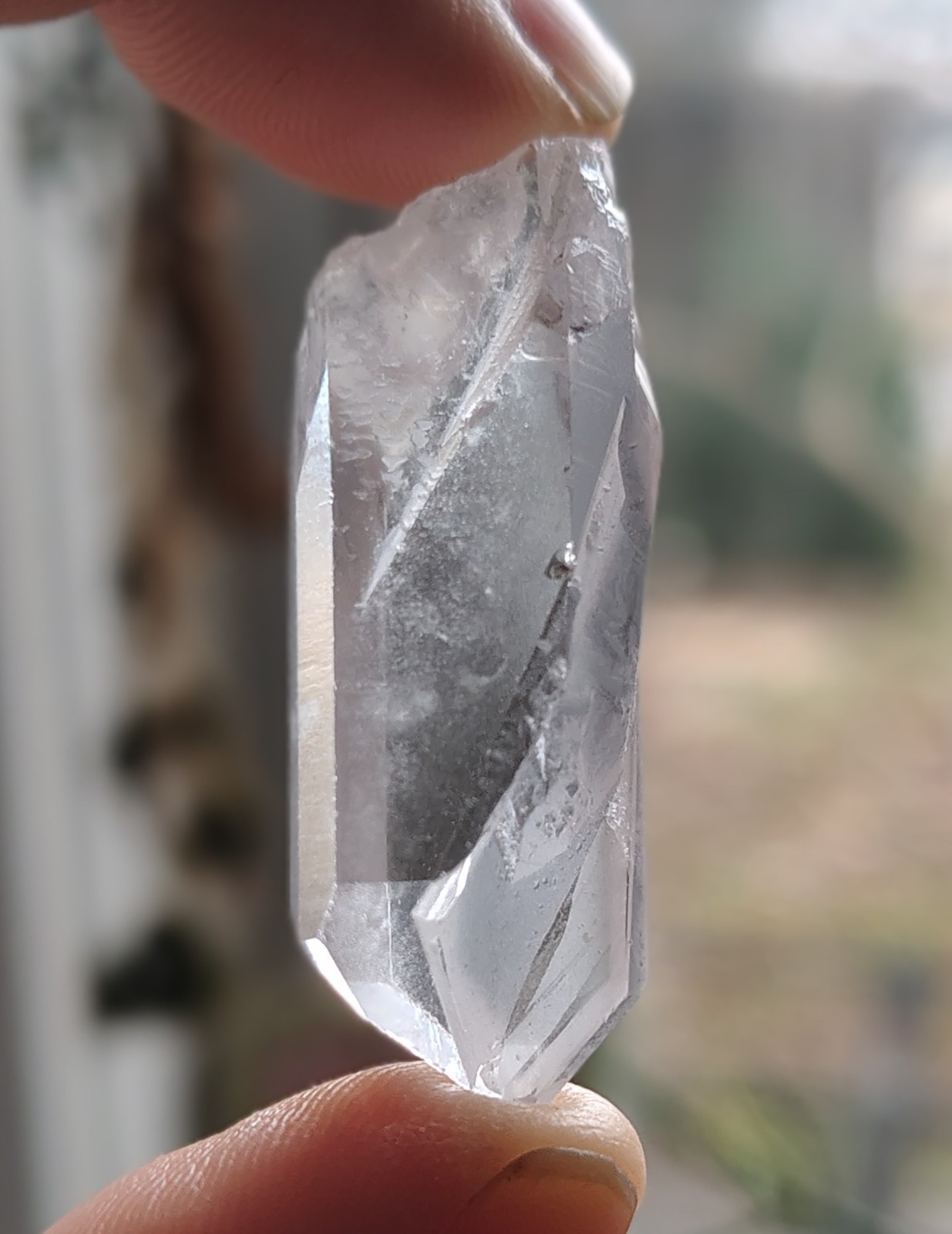 A+++ Crystal Clear Lemurian Starbrary Starseed Record Keeper w/Window (36mm)