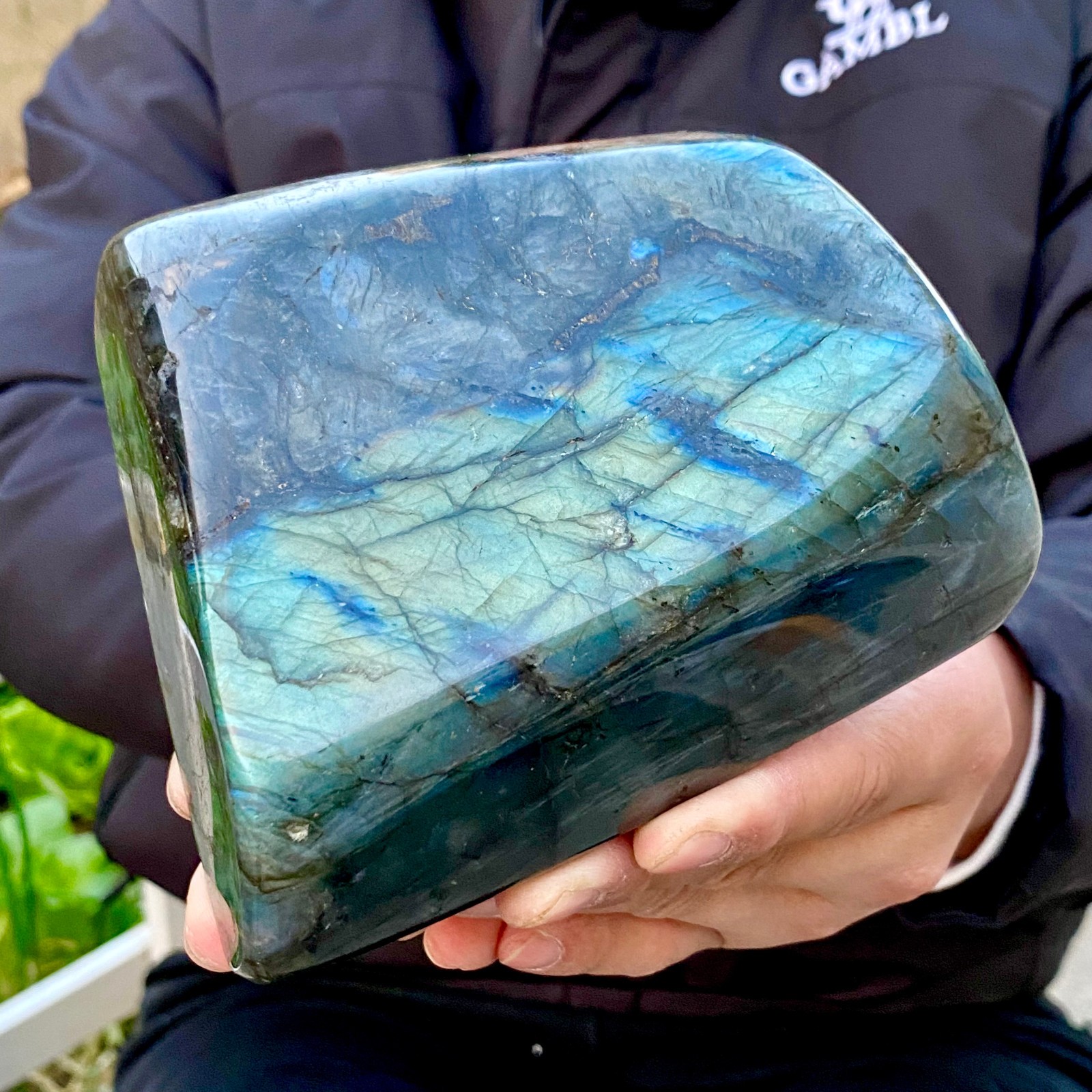 3.5LB Natural Labradorite Crystal Mineral Specimen Energy Healing Reiki