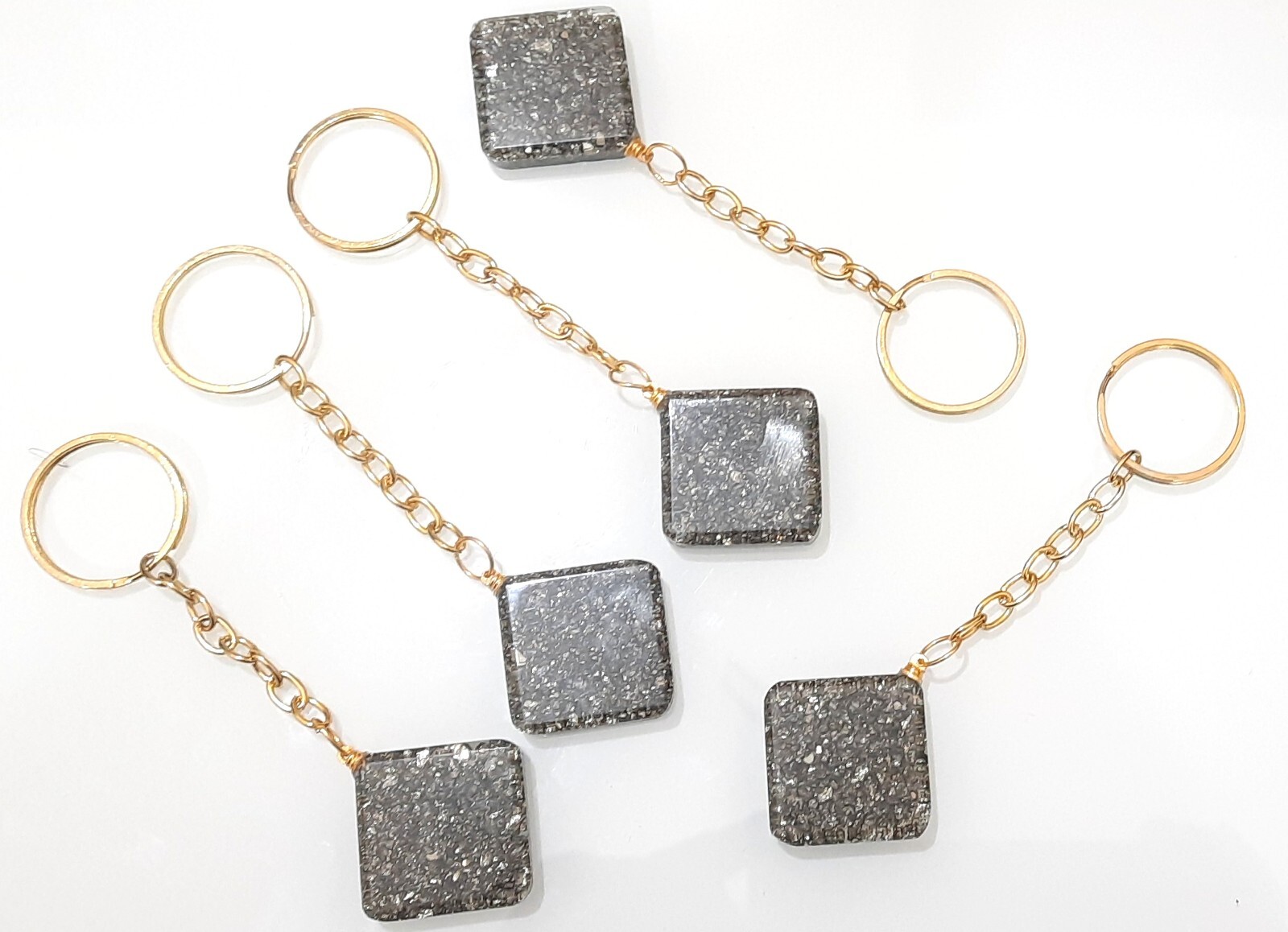 Natural Pyrite beautiful key ring gift for all 3X key rings