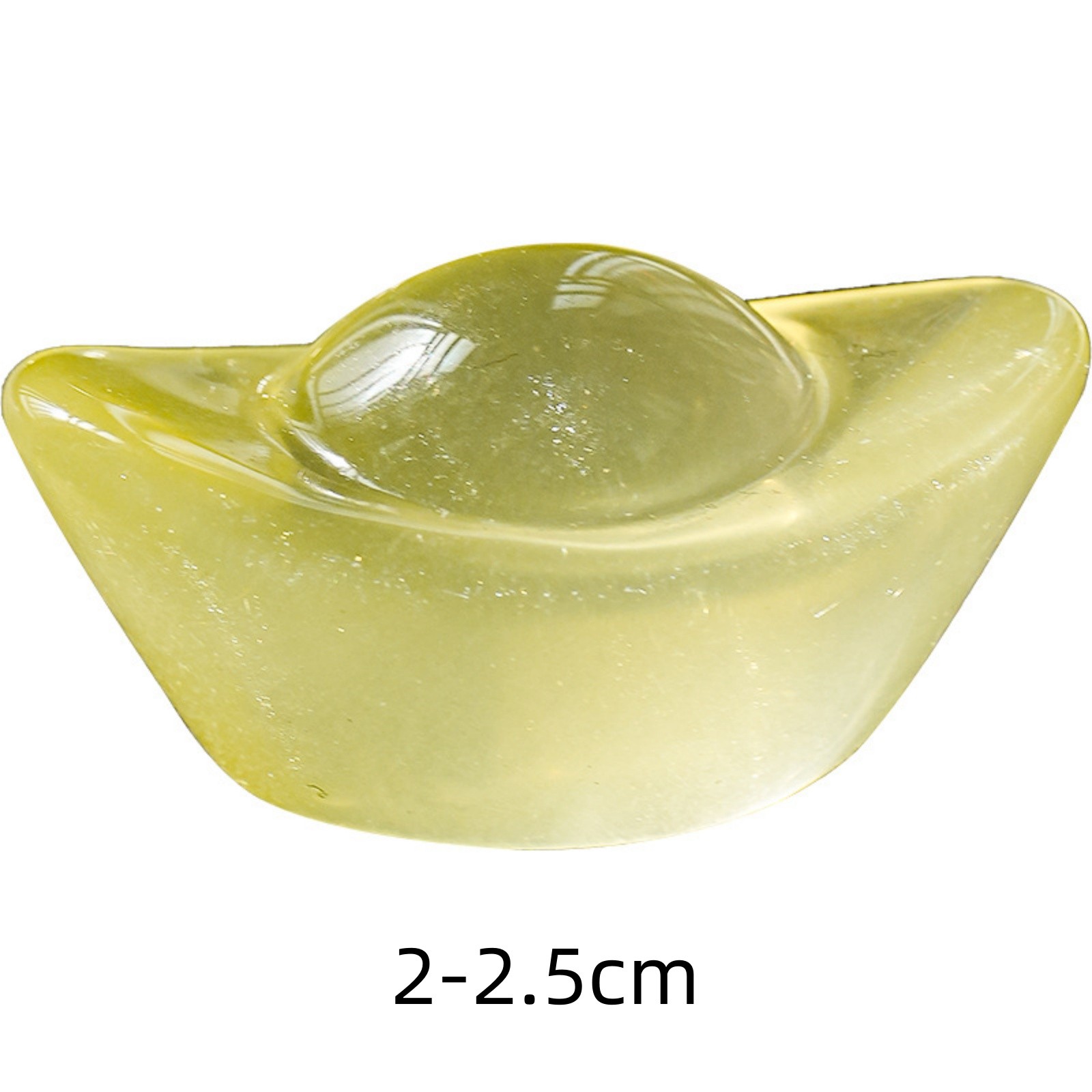 Yellow Citrine Crystal Ingot Figurine Polished Stone Ornament Home Decor 2–4cm