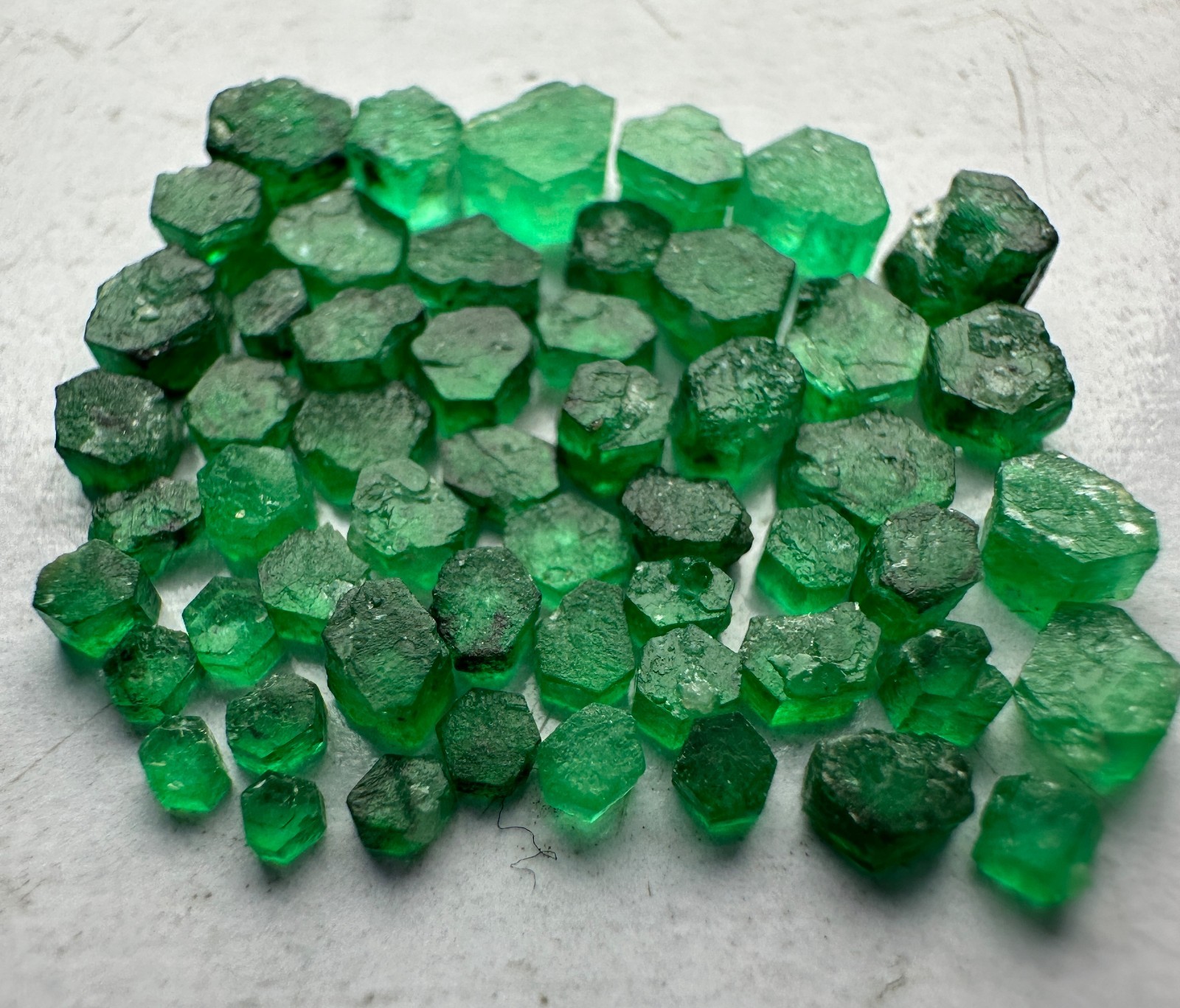 Top Green Tiny Emerald Crystals Lot From Swat/Pakistan. 5+ carats
