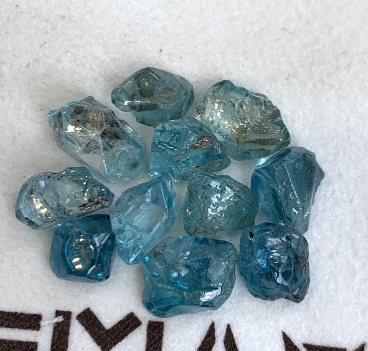 Natural Cambodian Blue Zircon Facet Grade Quality Lot From Cambodia 54-Carat